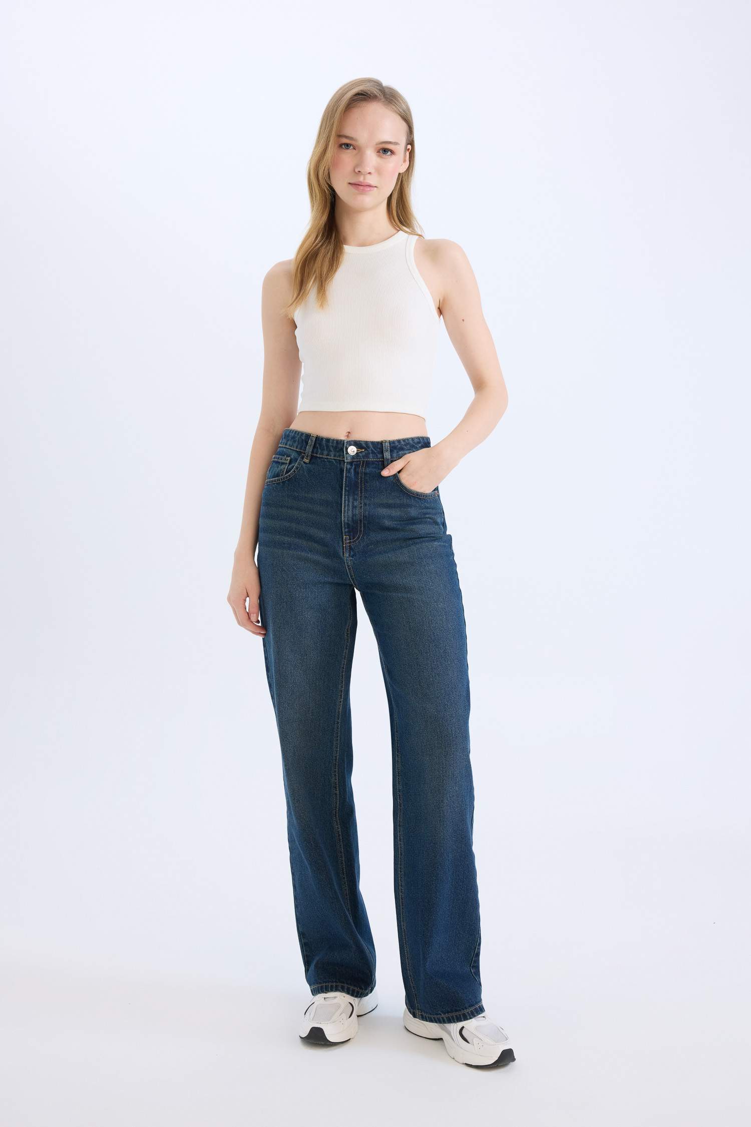 релакс пішімі деним Шалбар