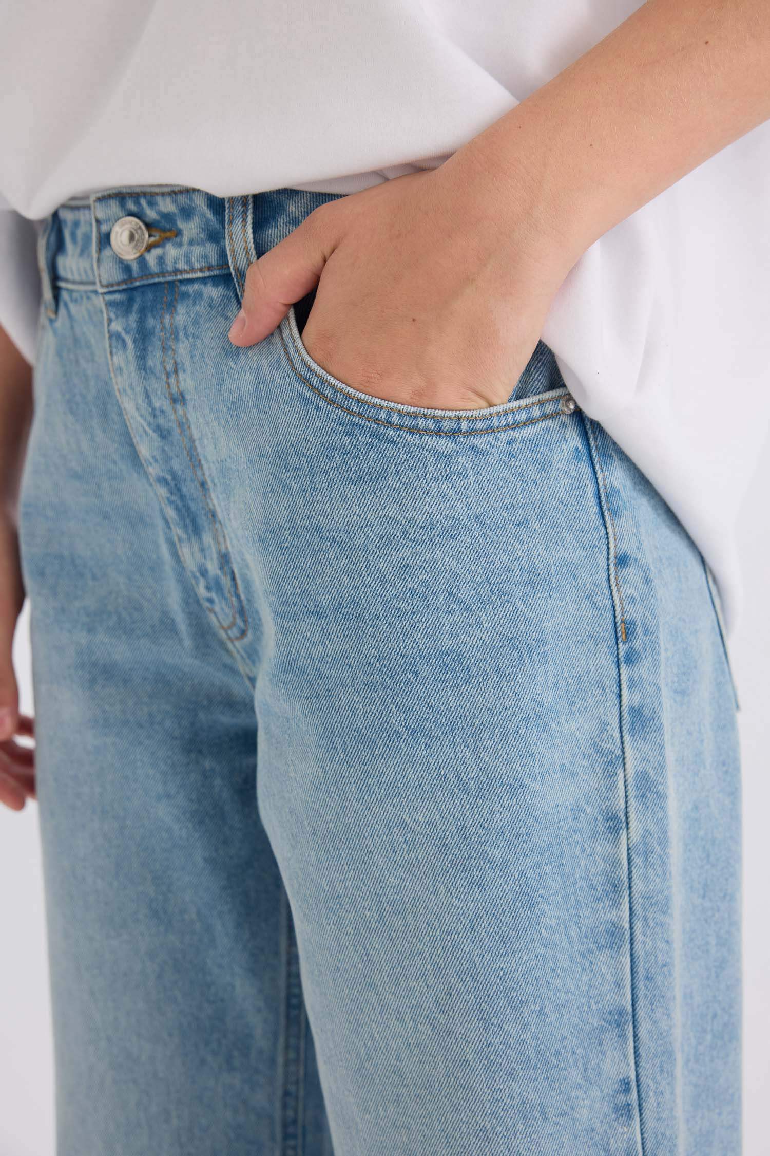 Jean boyfriend taille haute