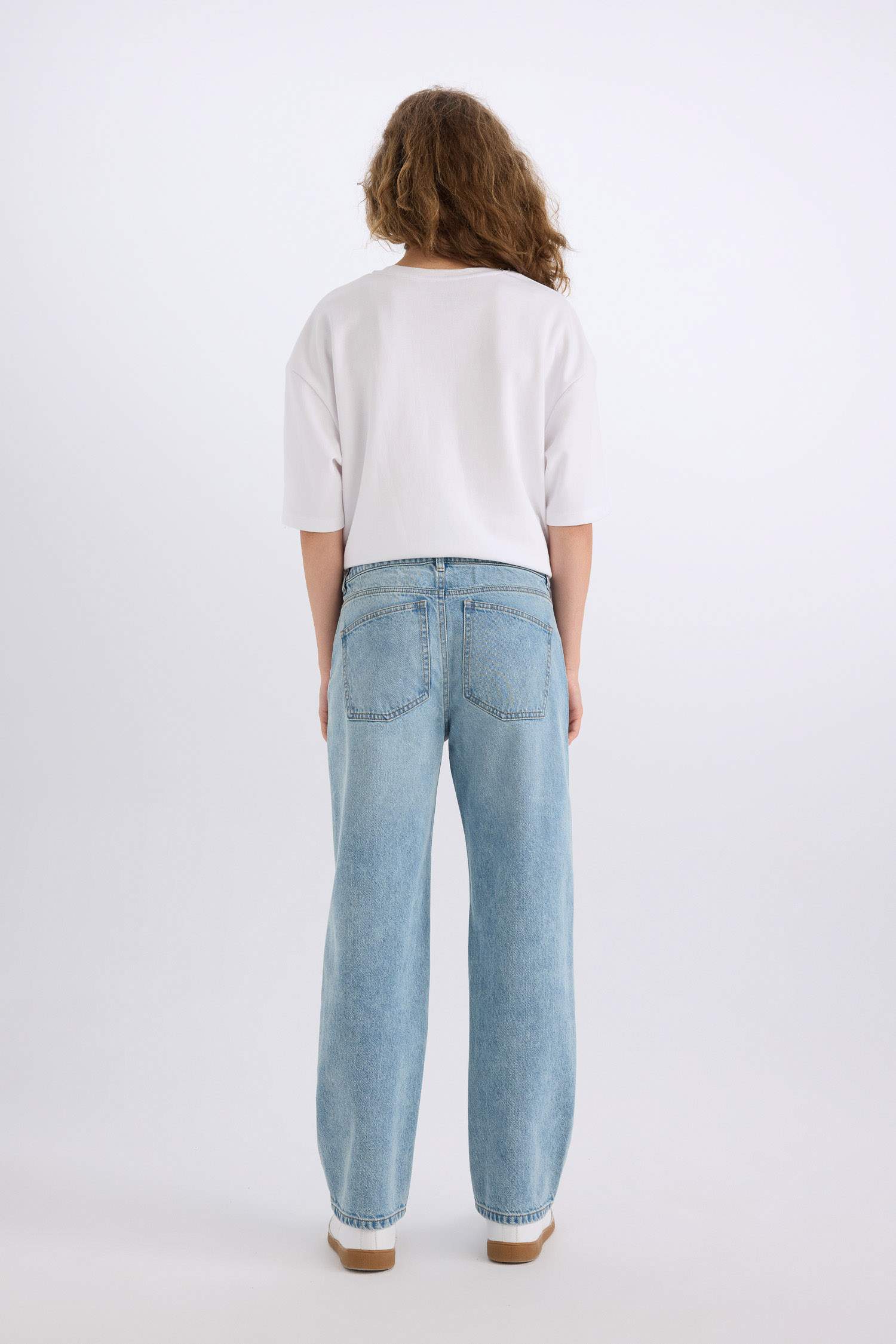 Jean boyfriend taille haute