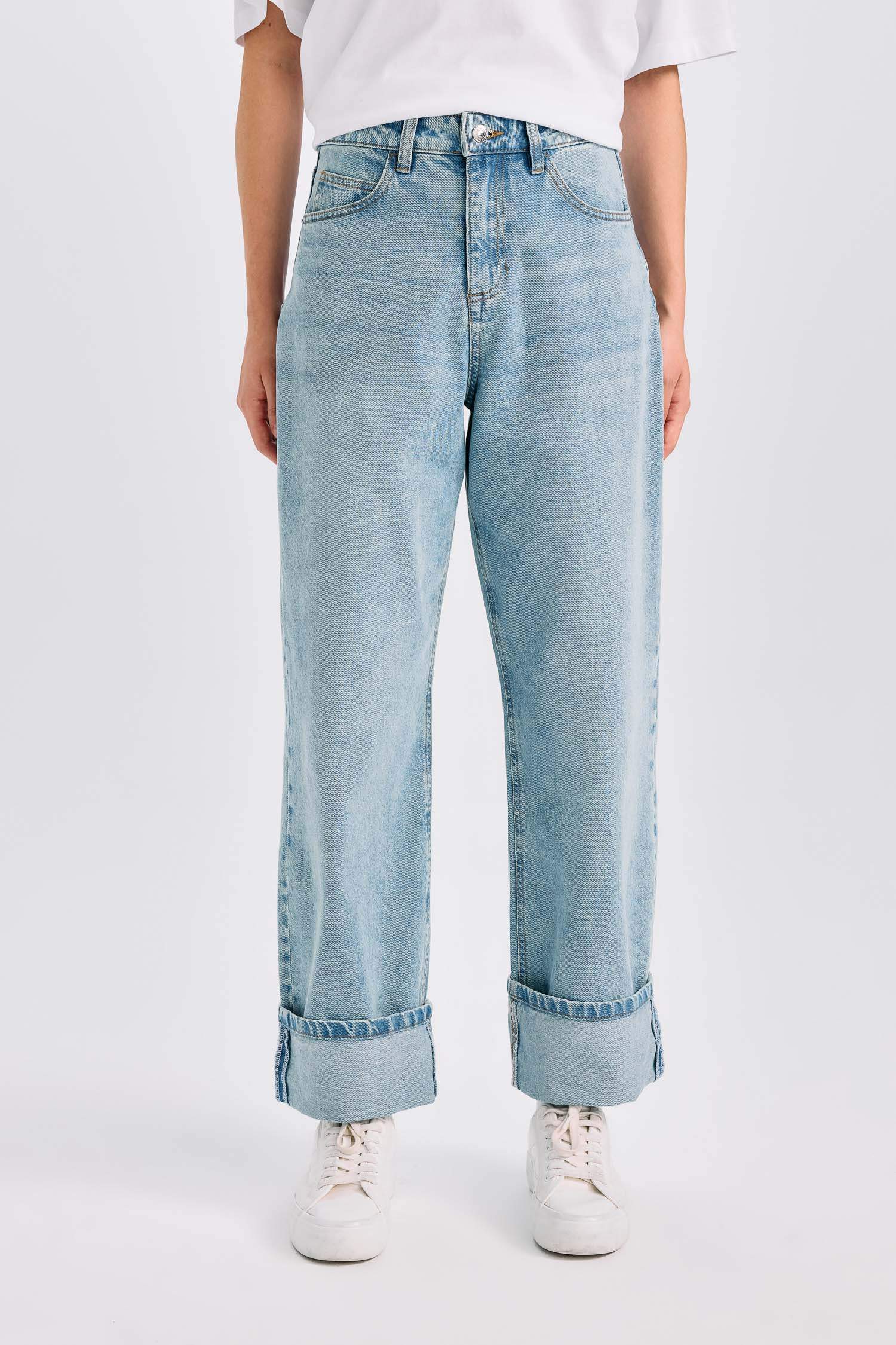 Relax Fit джинсы с высокой талией