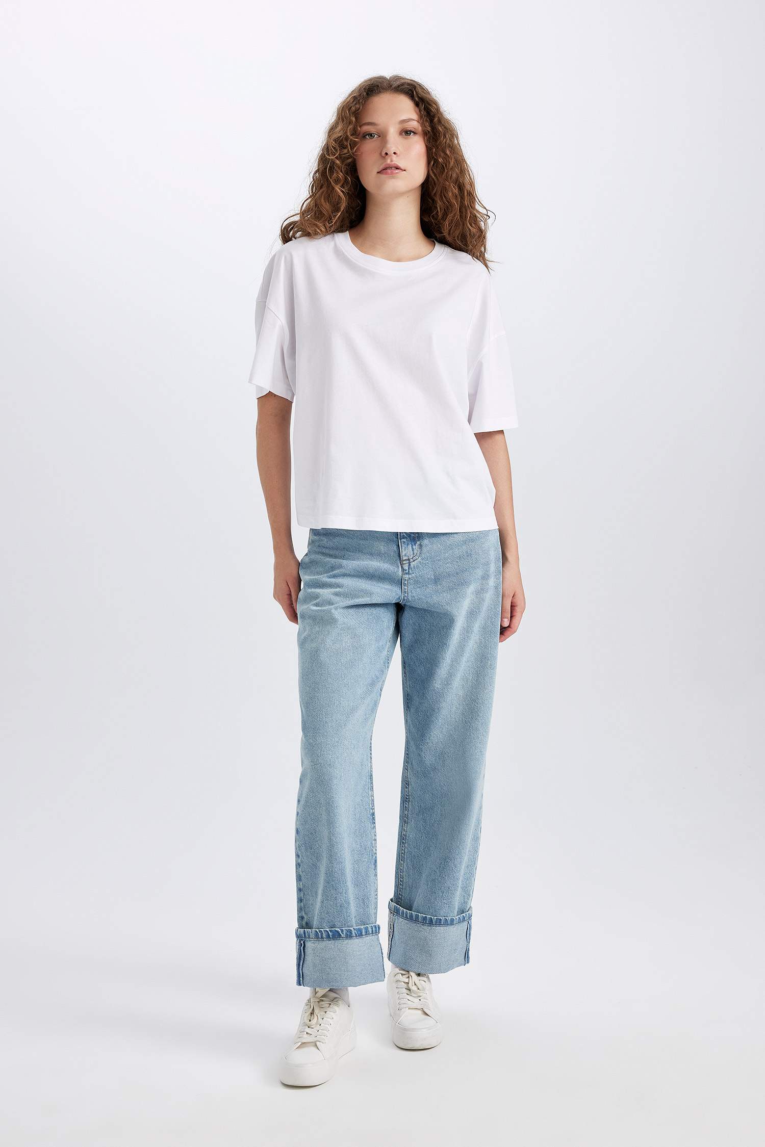 Relax Fit джинсы с высокой талией