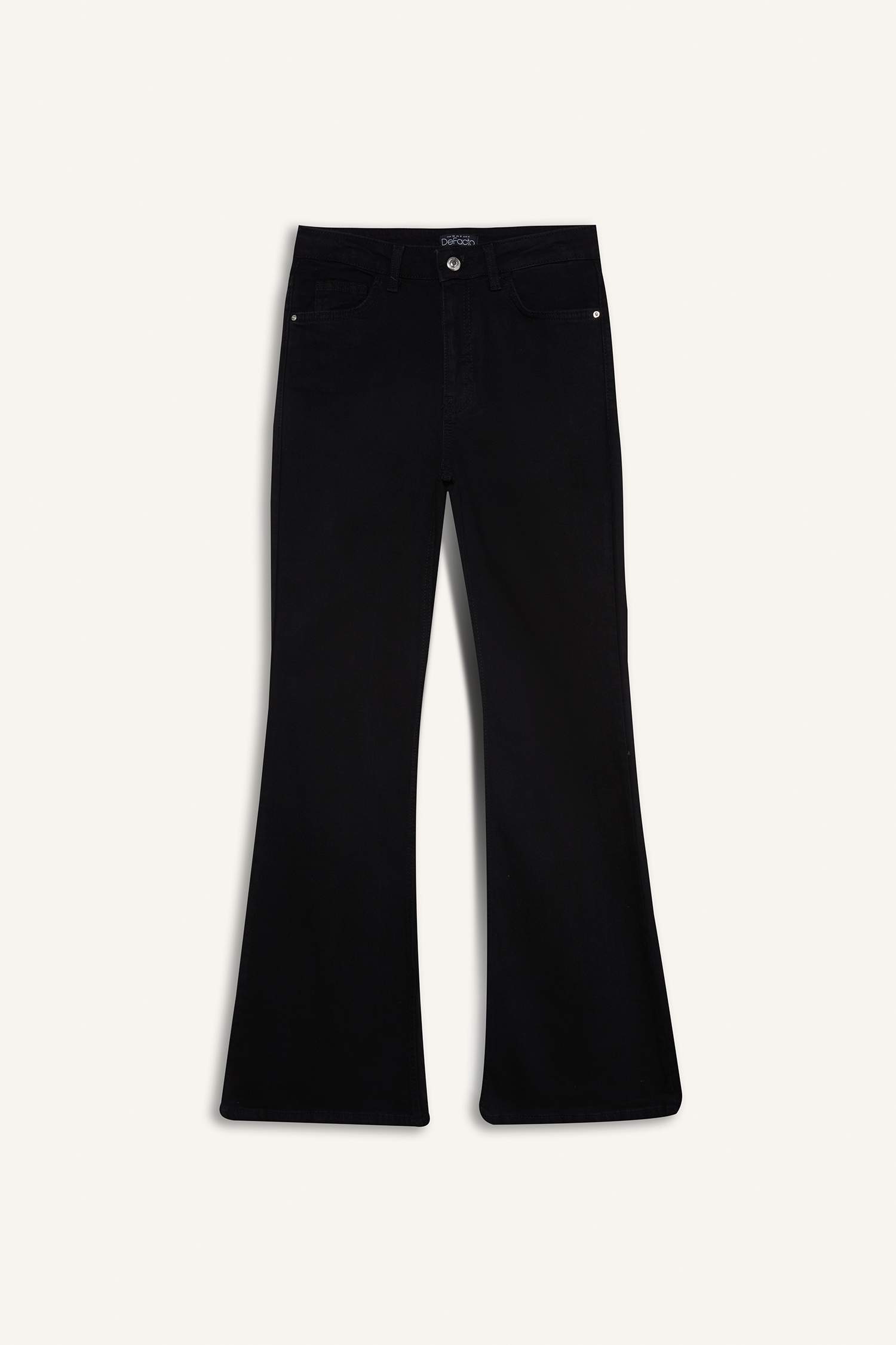 Mia Yüksek Bel Düz Paça Cepli Jean Pantolon