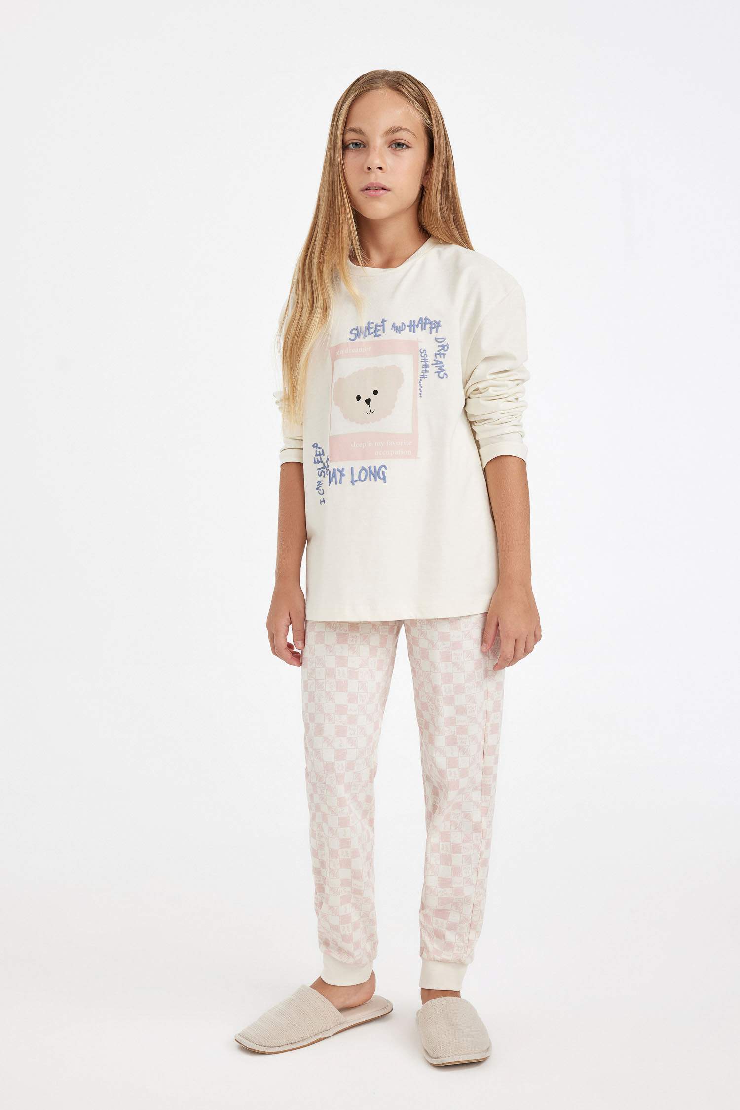 سيت بجامة بناتي قصة عادية - قطعتين