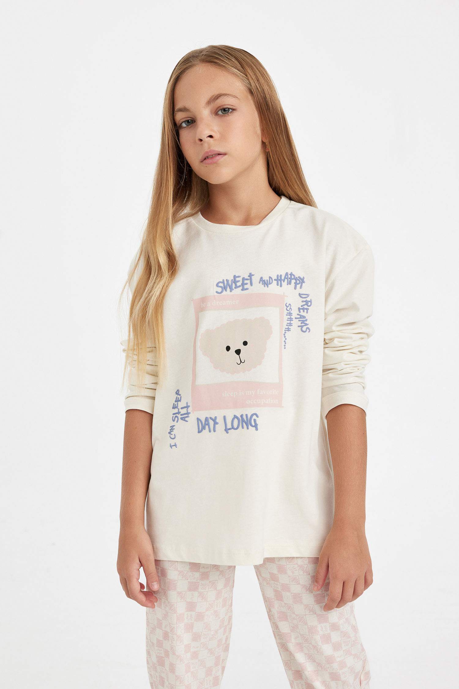 سيت بجامة بناتي قصة عادية - قطعتين