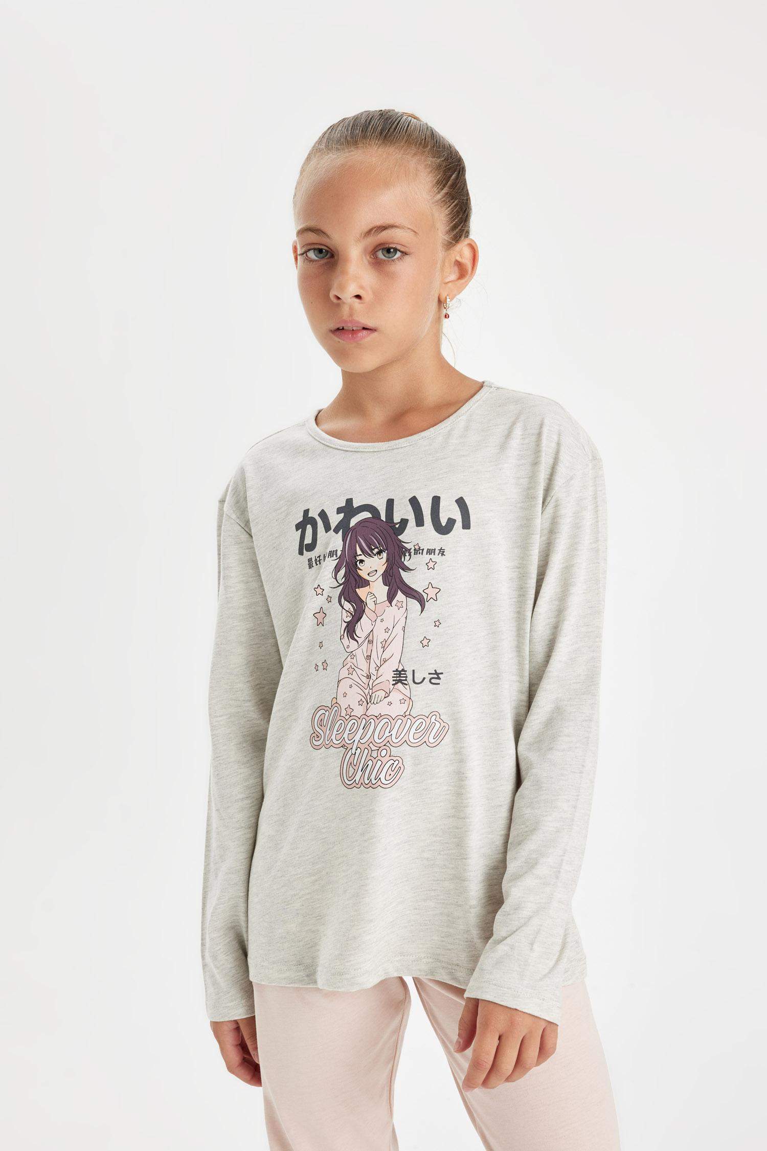 Girl Printed 2 Piece Pajama Set