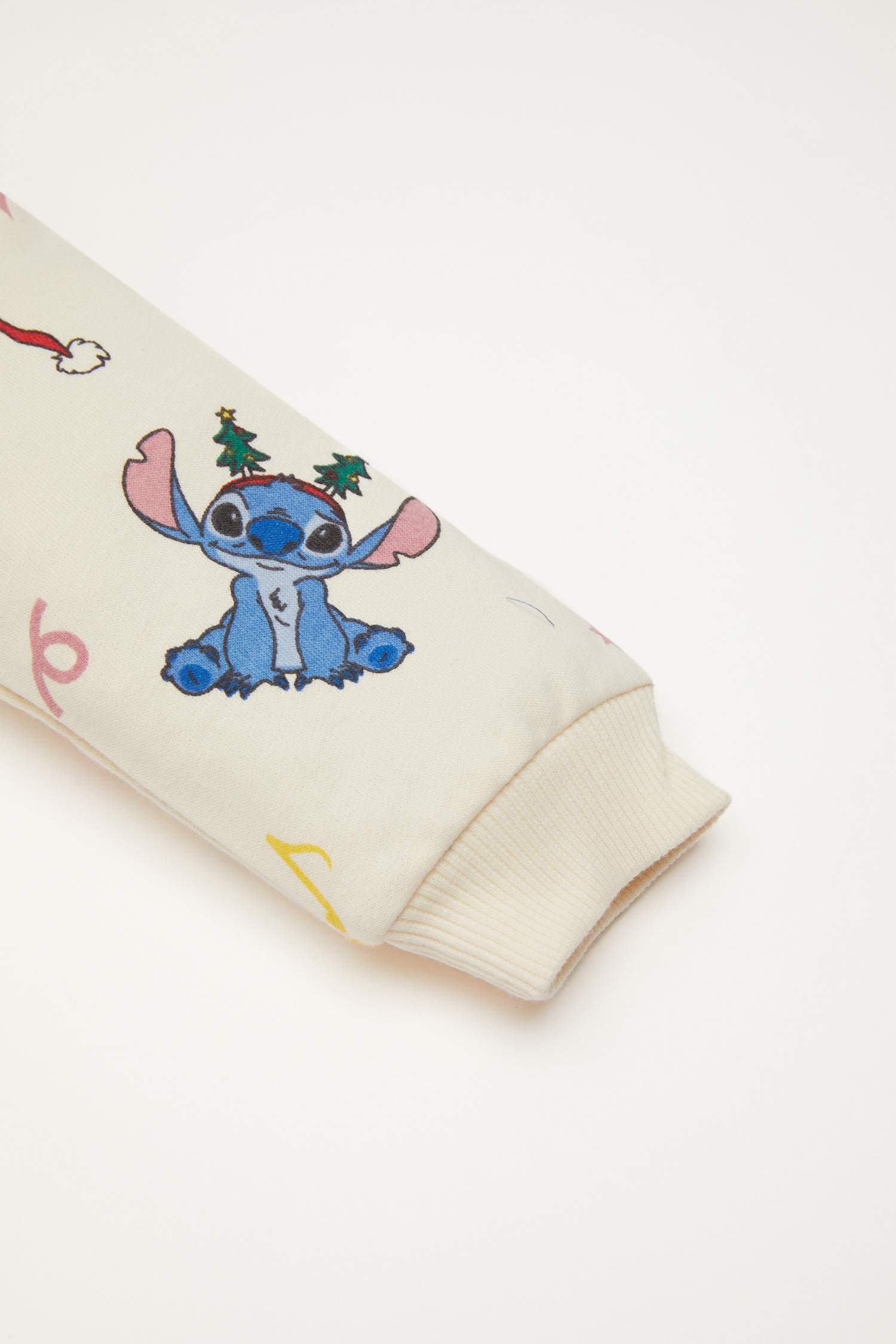 Kız Bebek 2'li Takım Disney Lilo & Stitch Sweatshirt Beli Lastikli Eşofman Altı