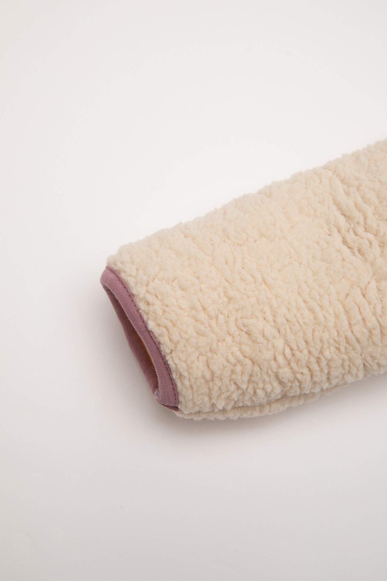 Kız Bebek 2'li Takım Pelüş Fermuarlı Dik Yaka Sweatshirt Beli Lastikli Alt