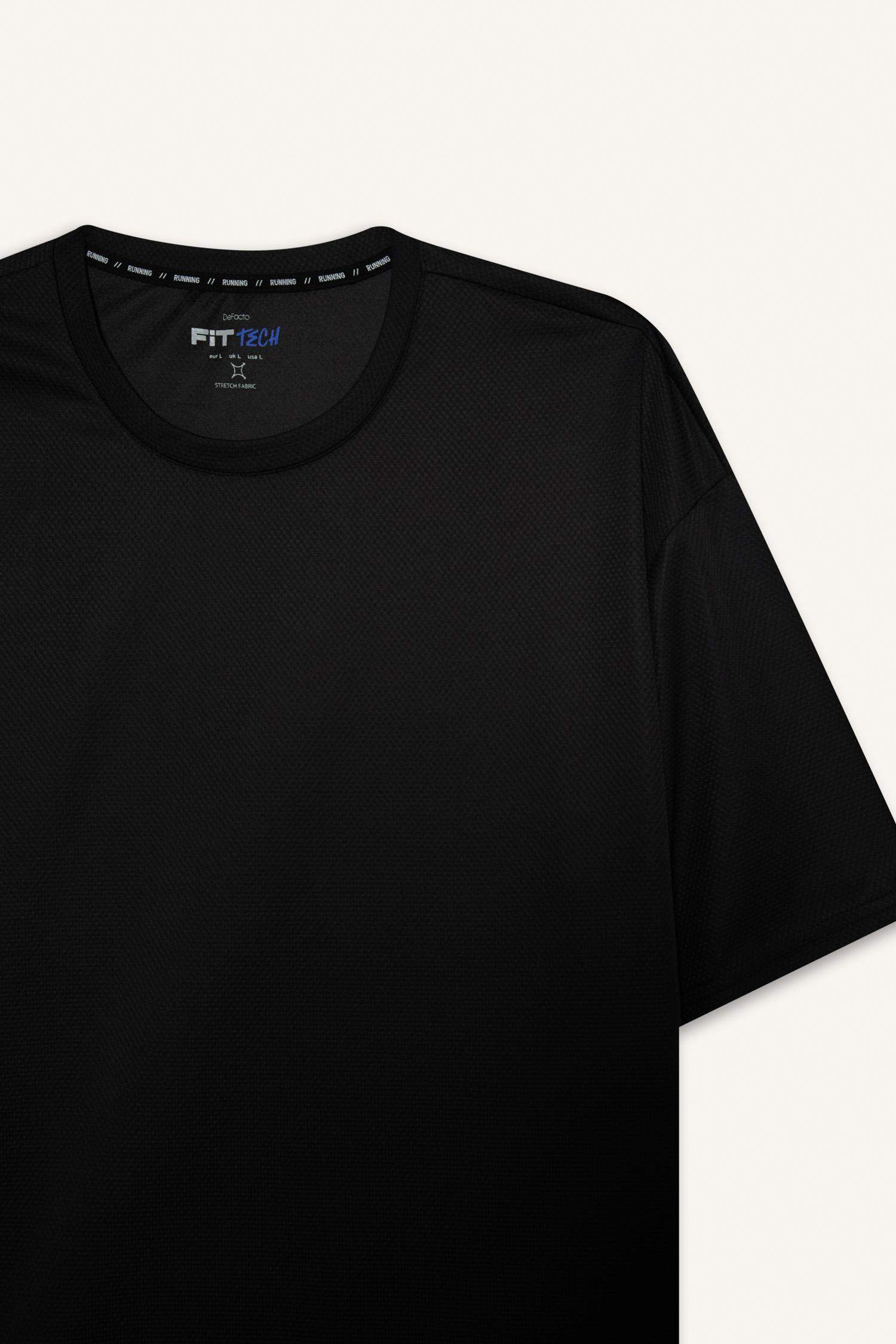 تيشيرت رياضي نص ردن اوفر سايز من DeFactoFit