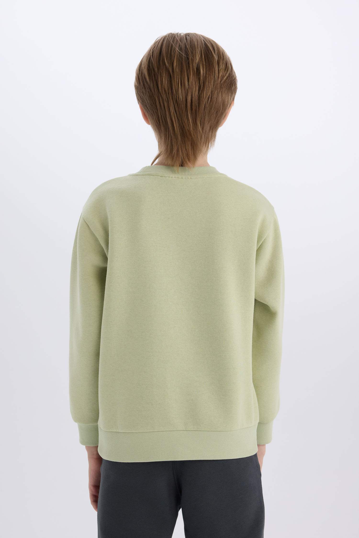 Erkek Çocuk Minecraft Bisiklet Yaka Sweatshirt