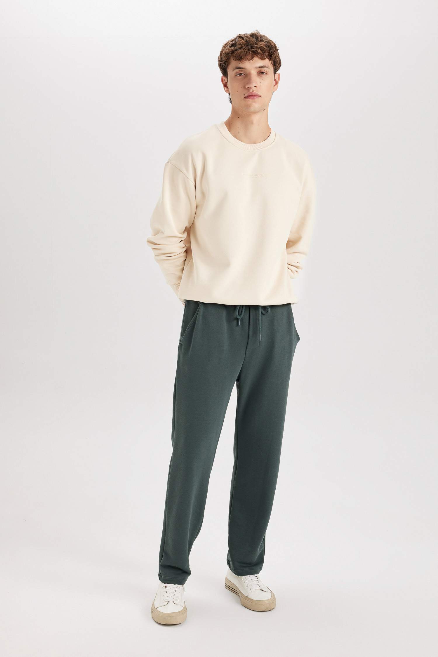 Regular Fit Eşofman Altı Pamuklu Düz Paça