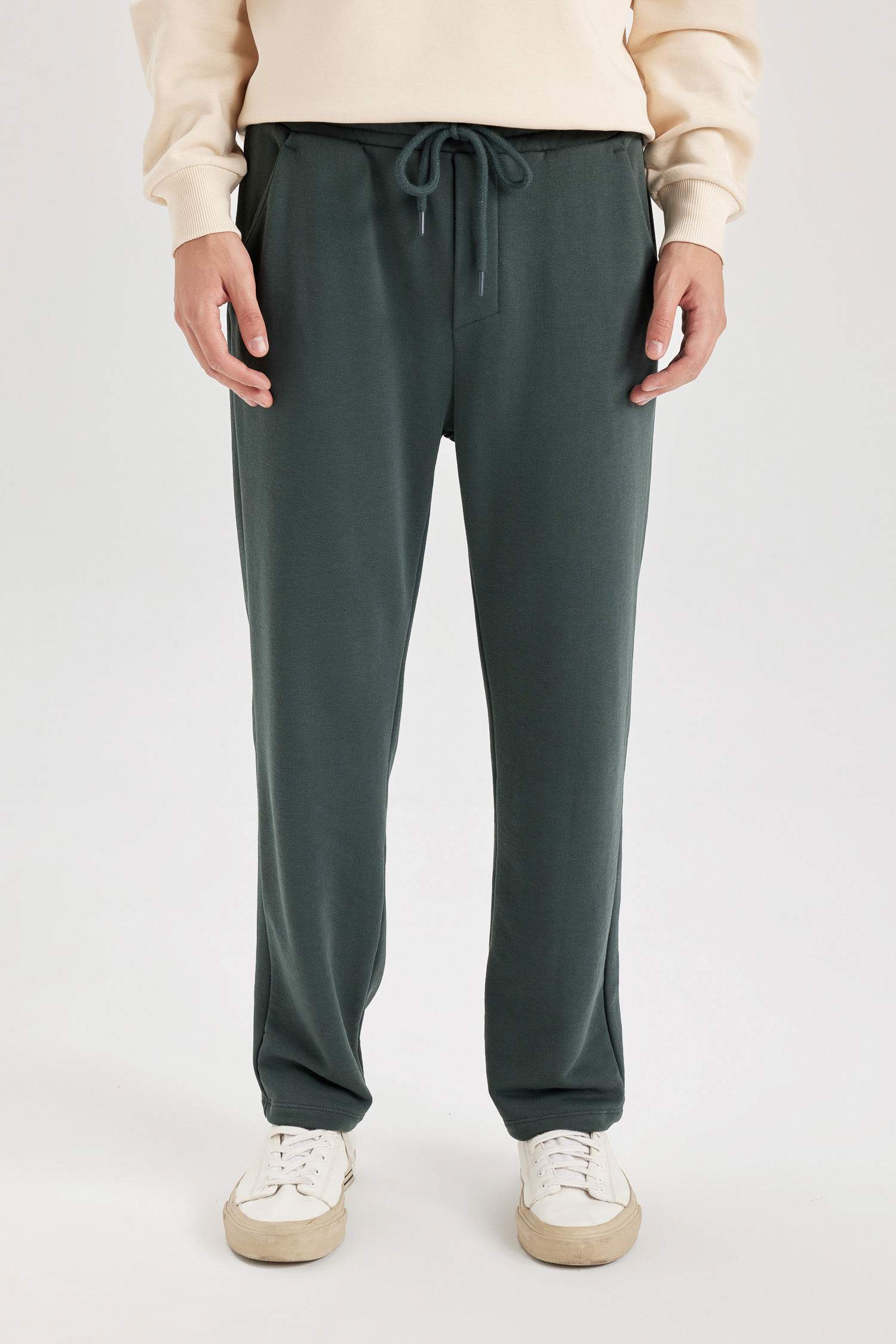 Regular Fit Eşofman Altı Pamuklu Düz Paça