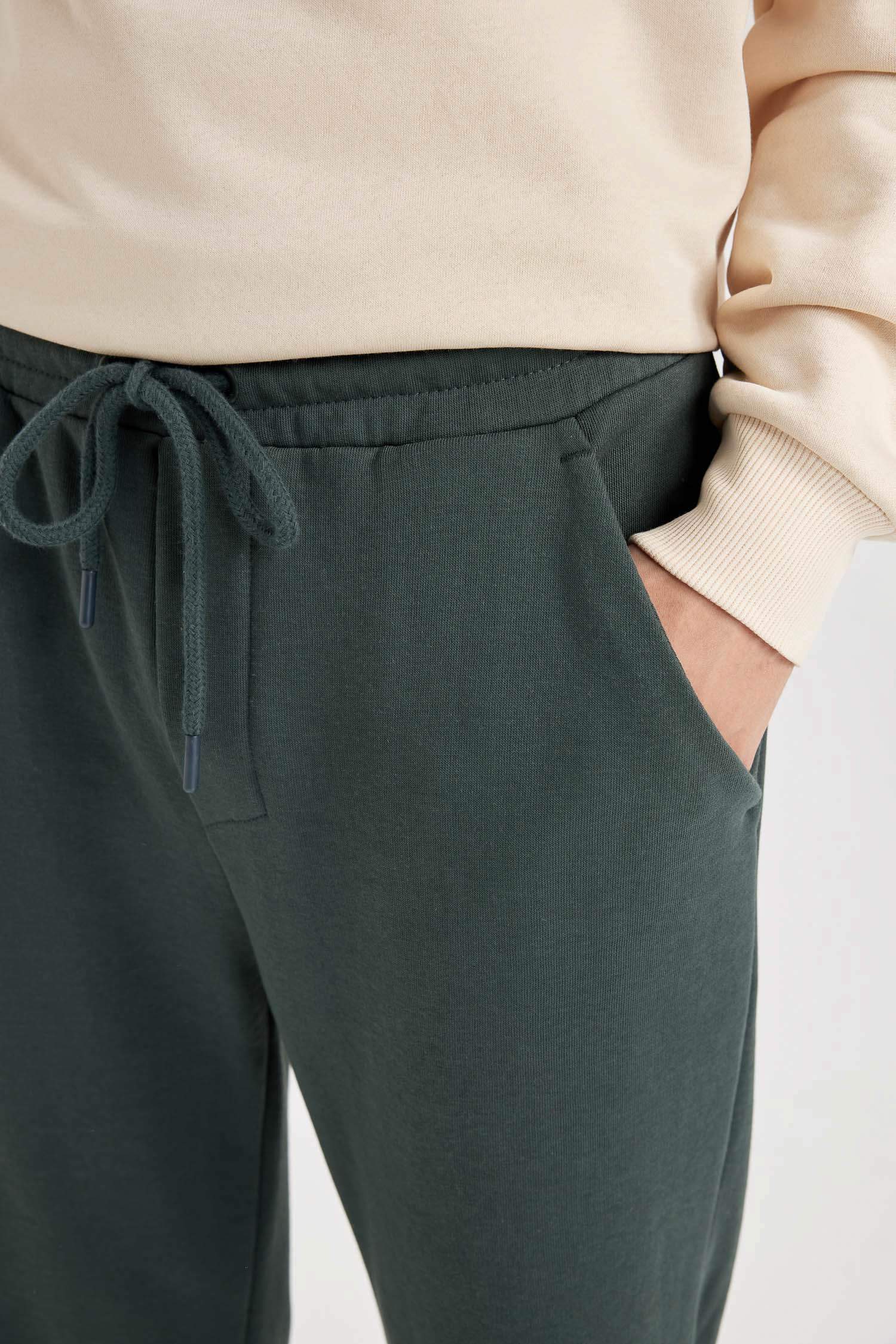 Regular Fit Eşofman Altı Pamuklu Düz Paça