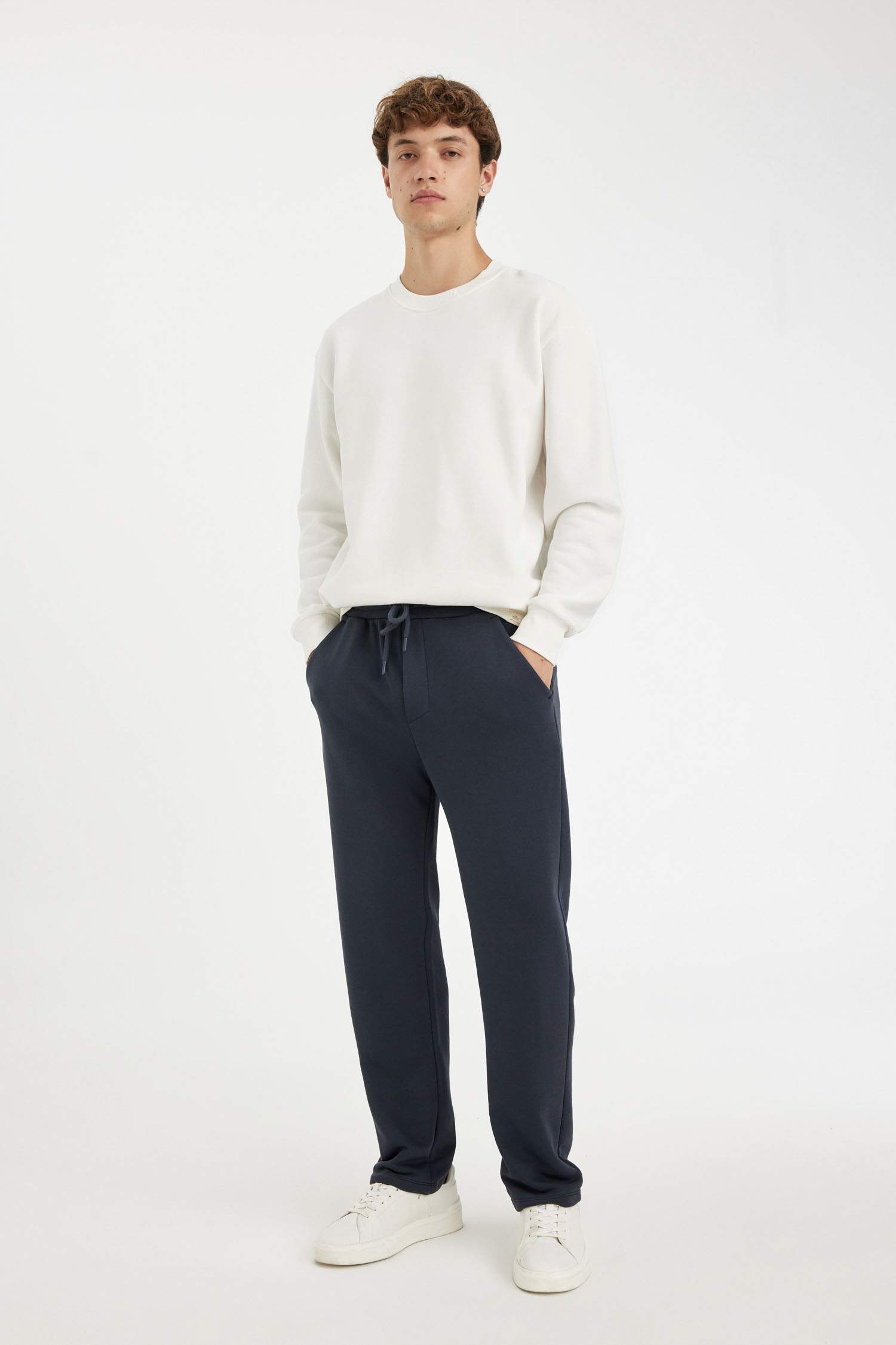 Regular Fit Eşofman Altı Pamuklu Düz Paça 