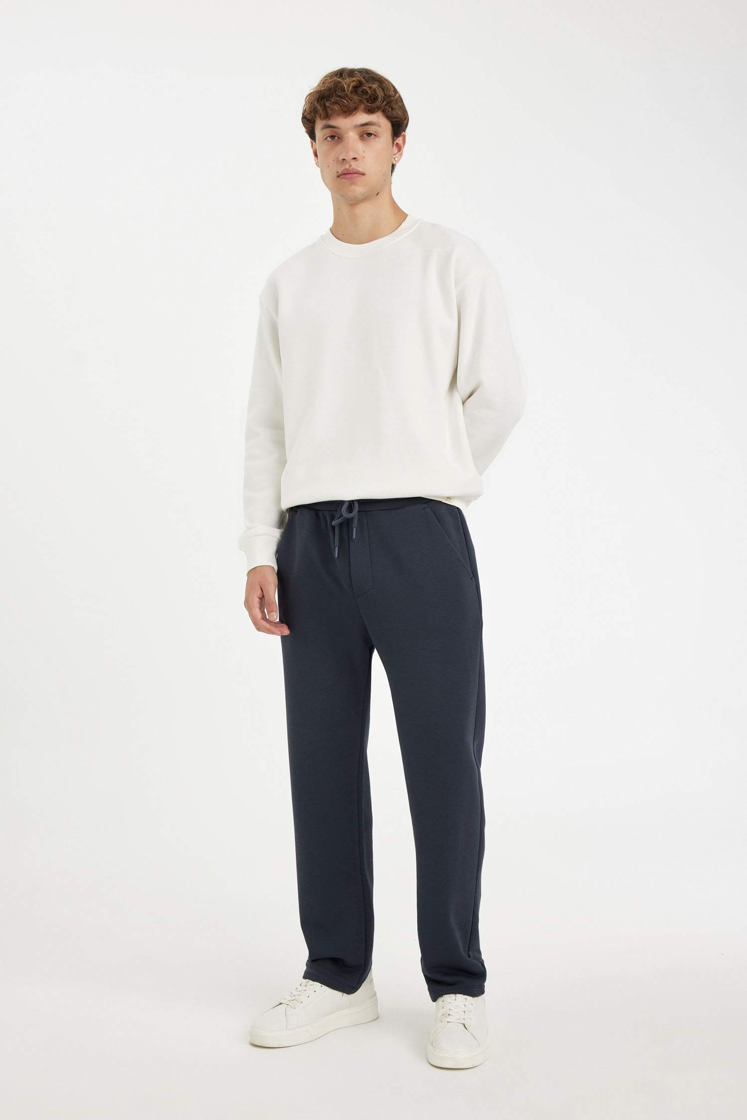 Regular Fit Eşofman Altı Pamuklu Düz Paça 