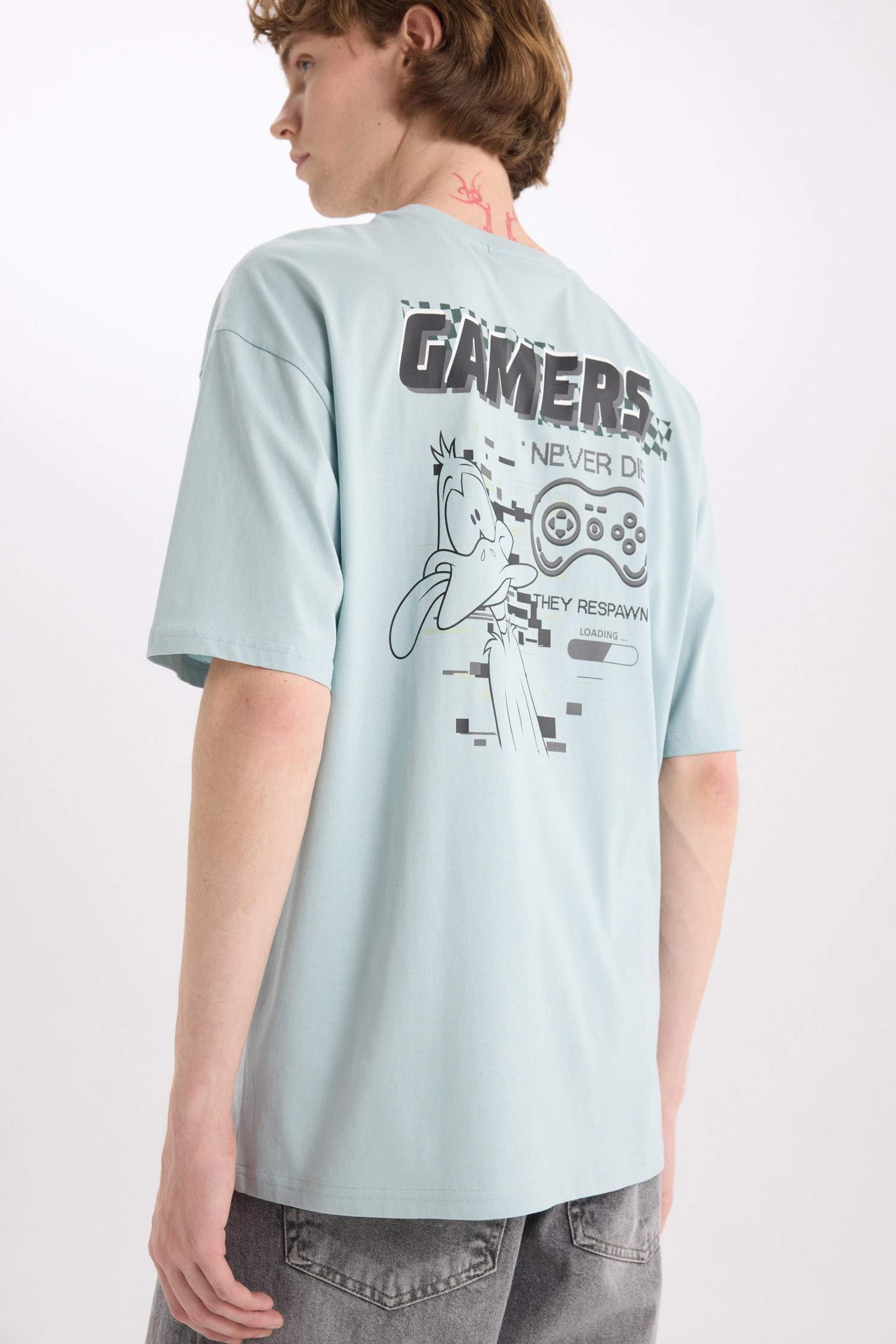 Cotton Looney Tunes Boxy Fit Printed T-Shirt