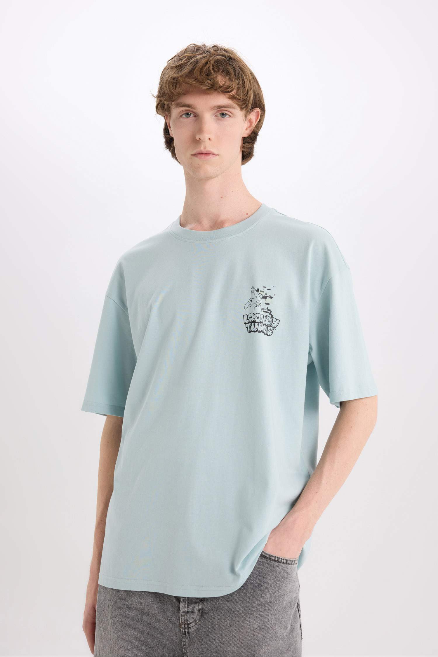 Cotton Looney Tunes Boxy Fit Printed T-Shirt