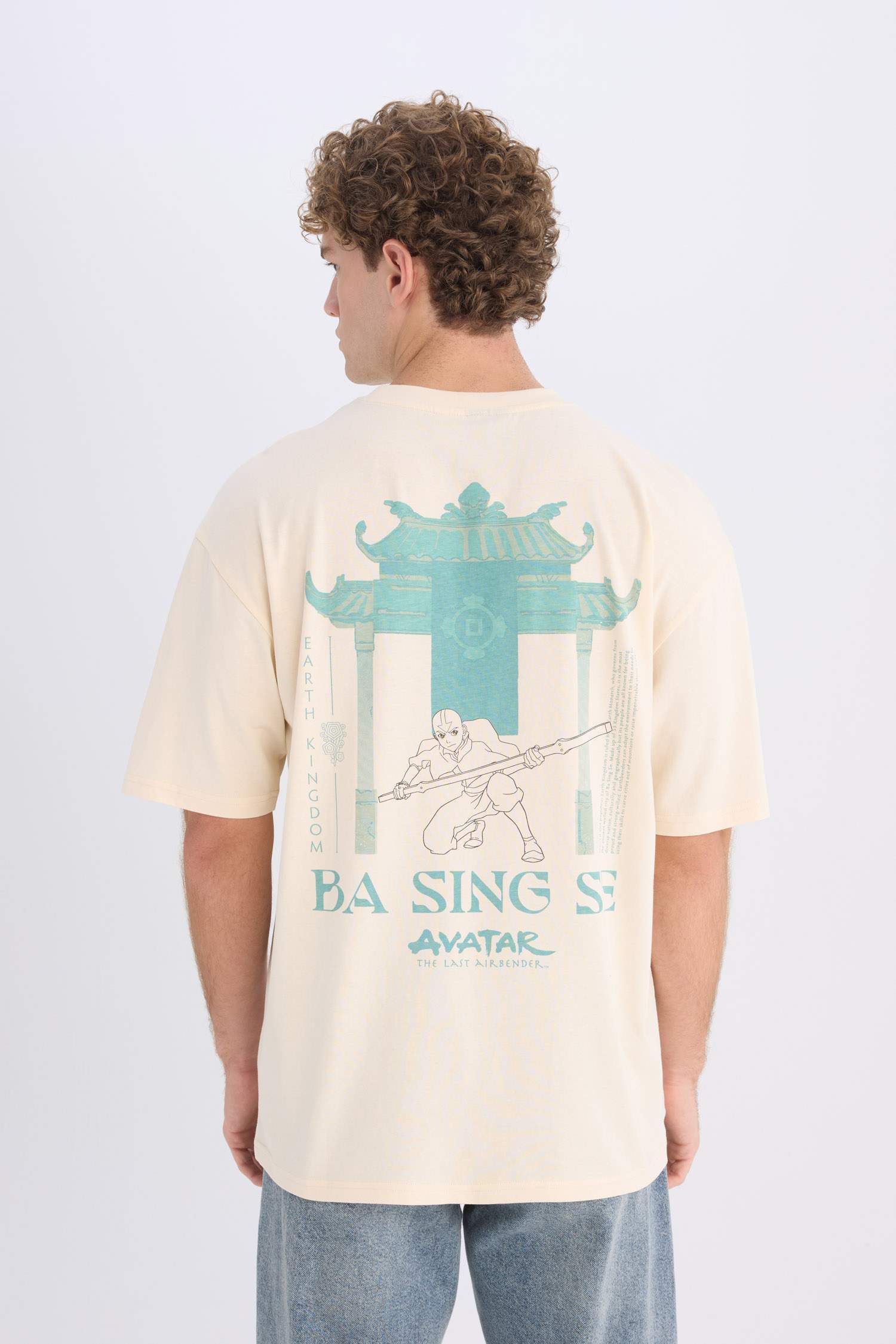 Avatar the Last Airbender дөңгелек жаға үлкен Қысқа жеңді футболка