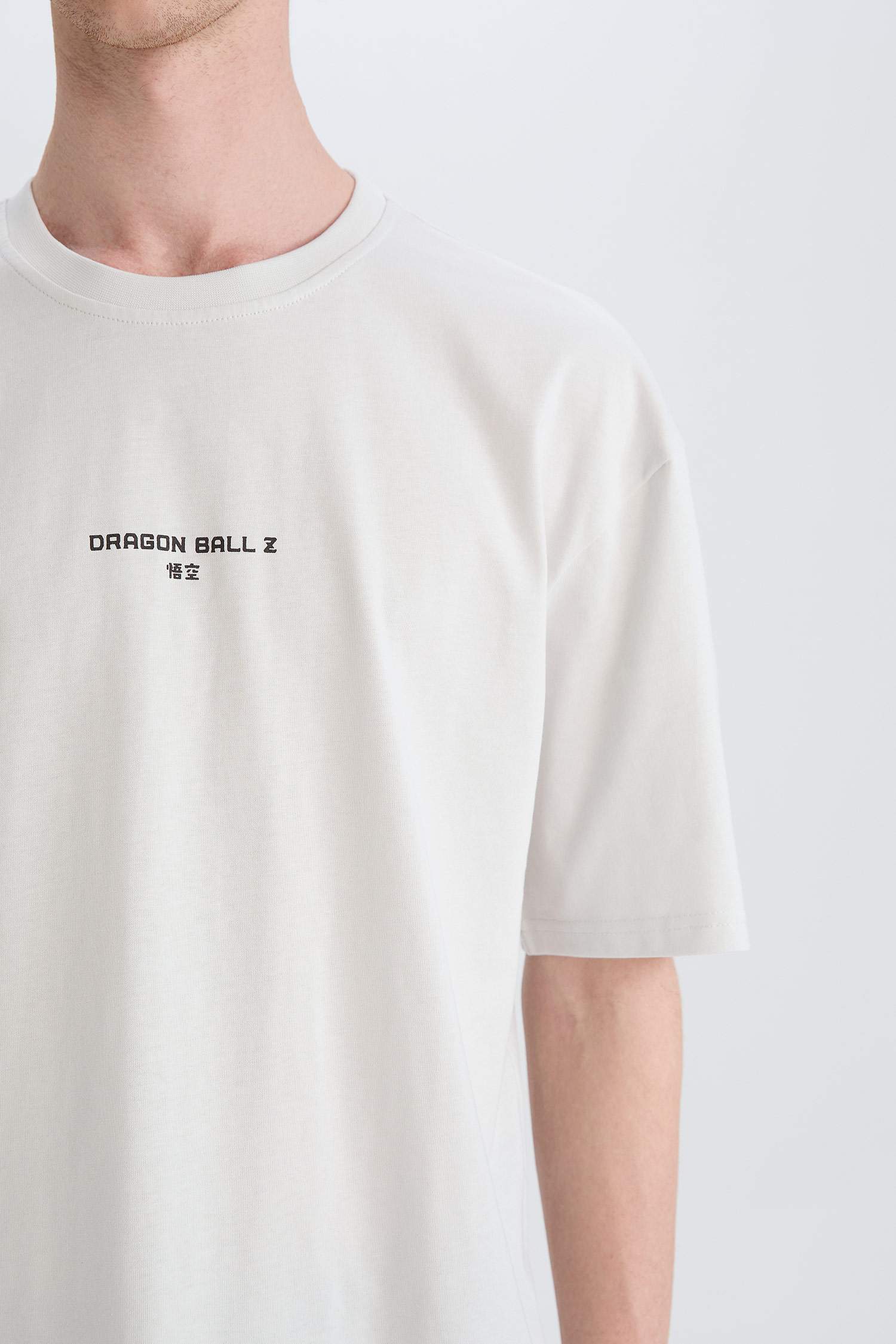 Boxy Fit Dragon Ball Crew Neck Printed Short Sleeve T-Shirt