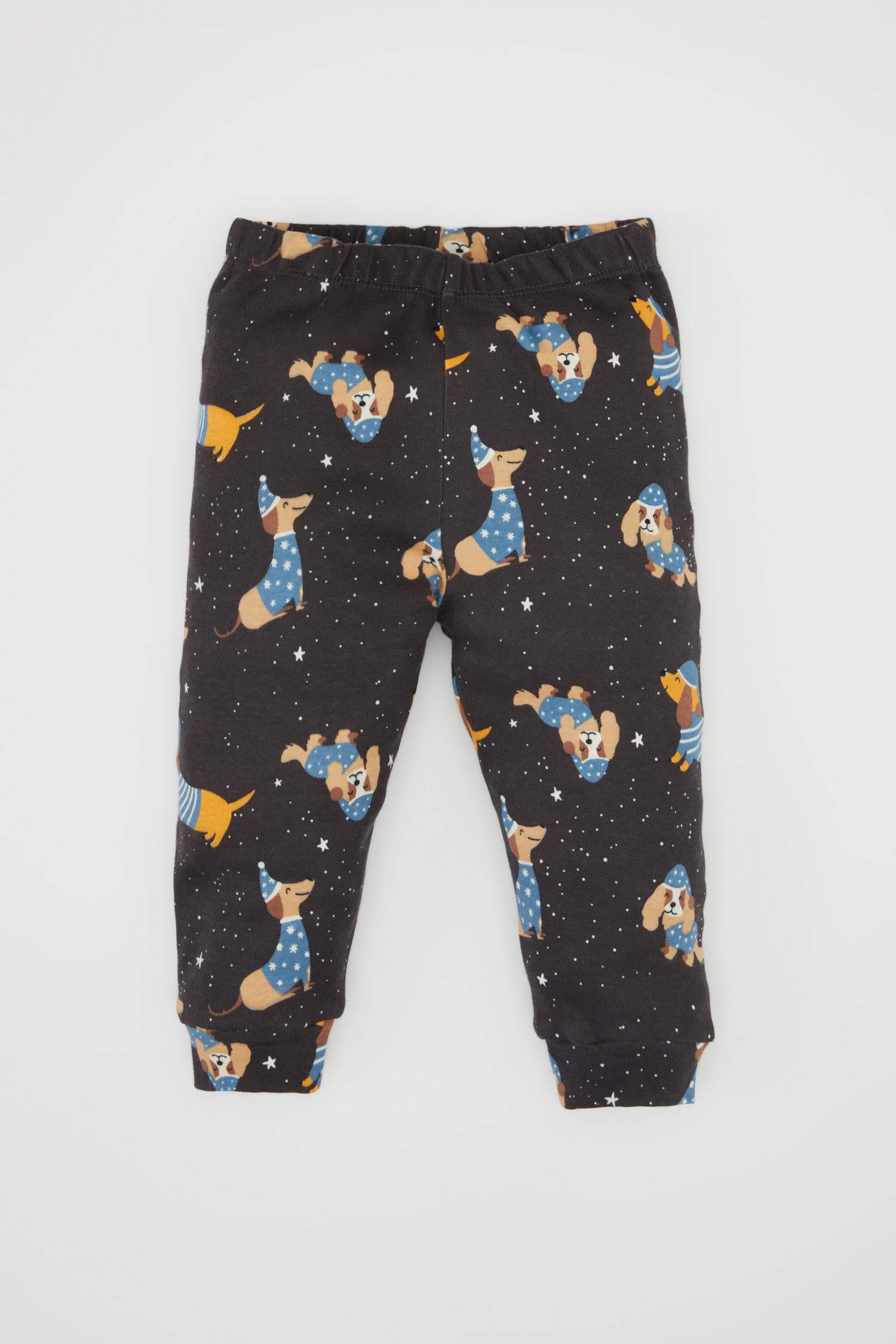 Erkek Bebek Desenli Uzun Kollu Pijama Takımı