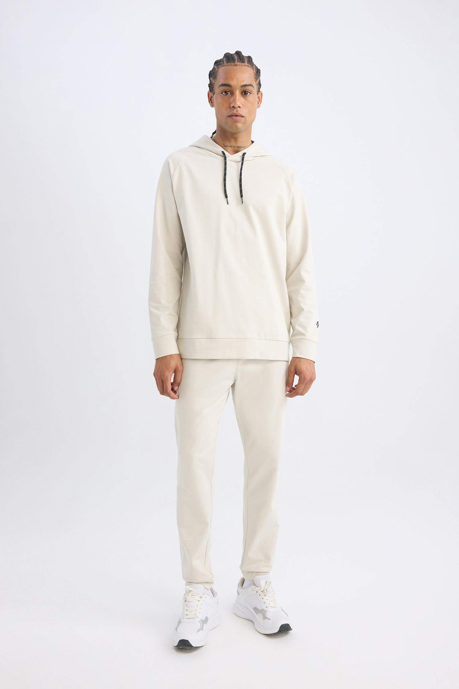 DeFactoFit Standart Fit Kapüşonlu Sporcu Sweatshirt