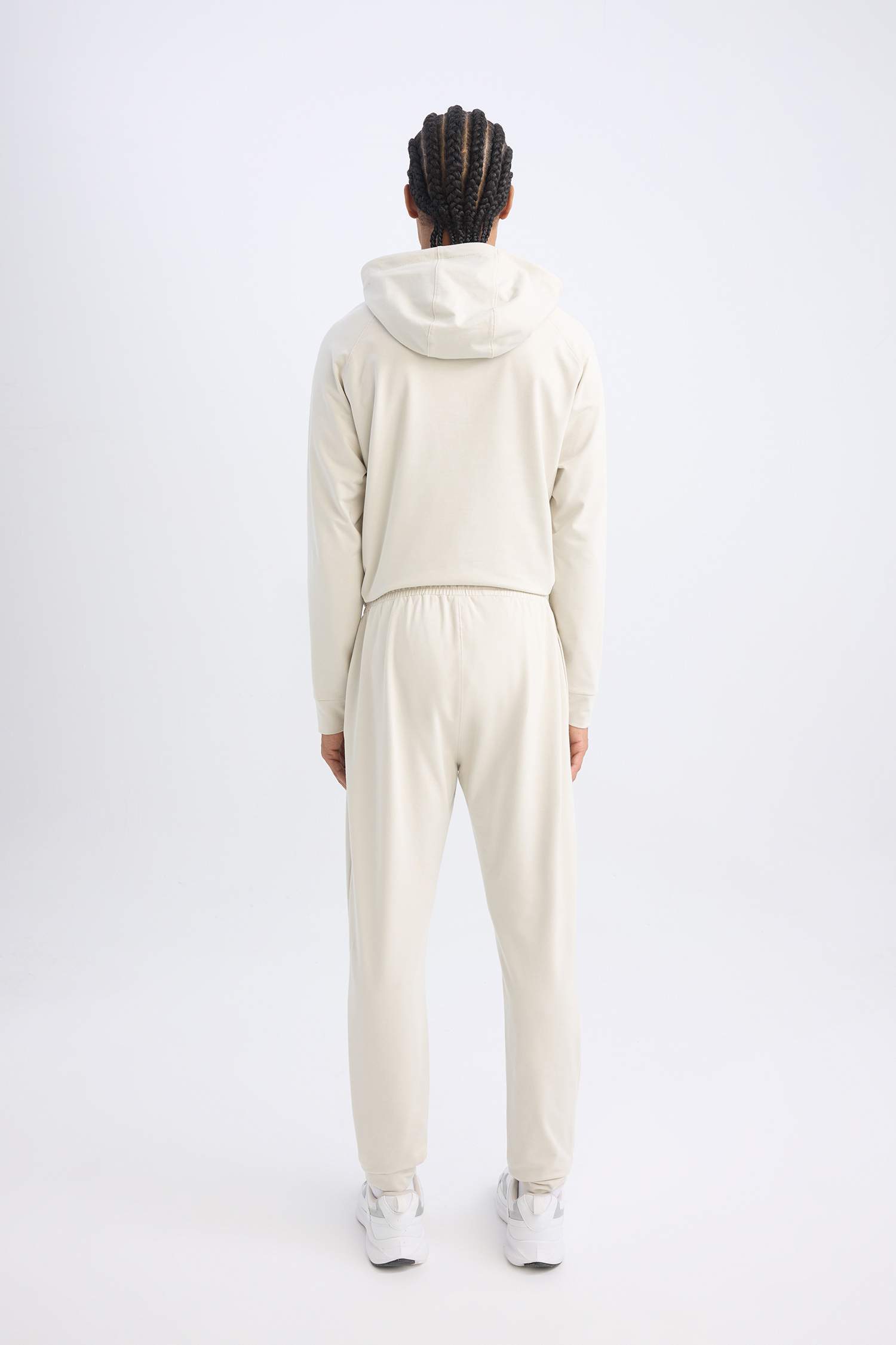 Sporcu Jogger Eşofman Altı Slim Fit Dar Kesim Standart Paça Beli Paçası Lastikli