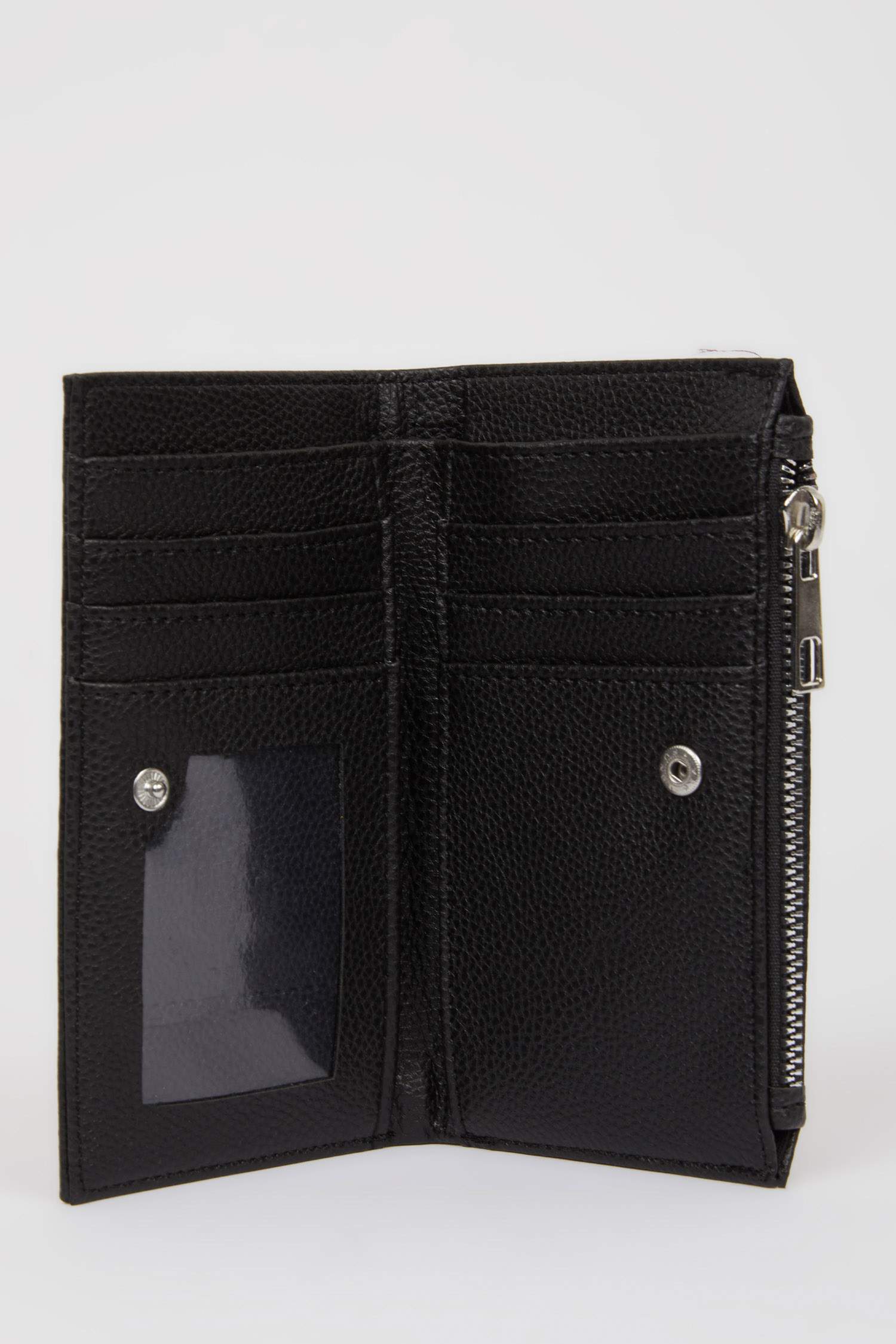 Kadın Fermuarlı Suni Deri Cüzdan