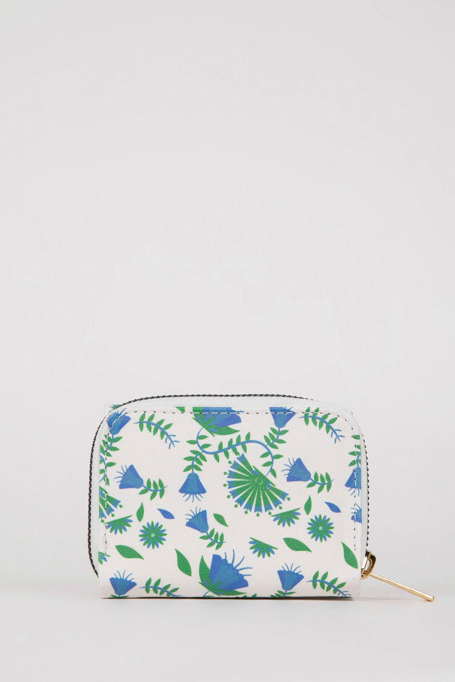 Kadın Çiçek Desenli Suni Deri Cüzdan