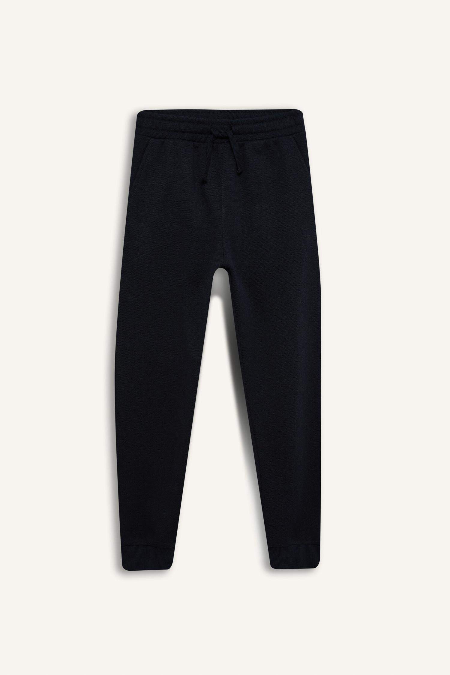 Erkek Çocuk 2'li Takım Kapüşonlu Baskılı Sweatshirt Beli Lastikli Eşofman Altı