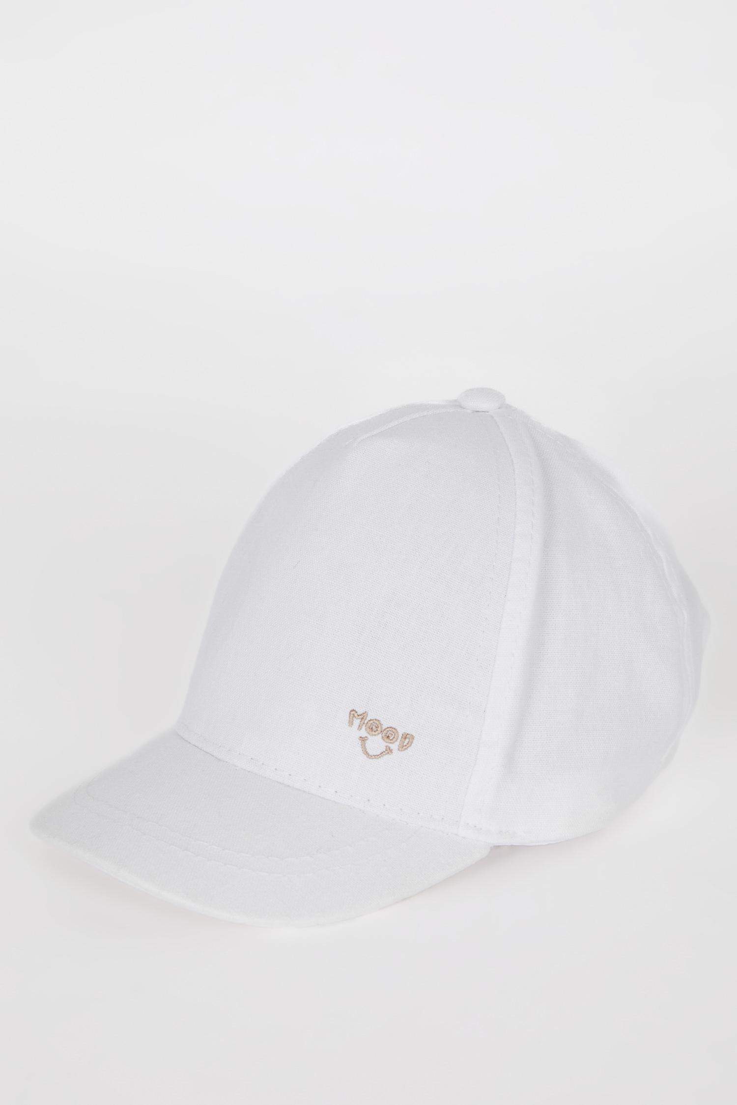 Kız Bebek Nakışlı Keten Karışımlı Cap Şapka