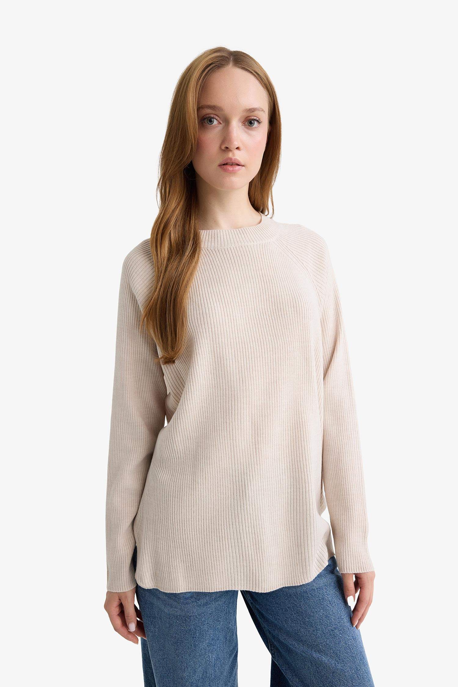 Pull à col rond Coupe régulière