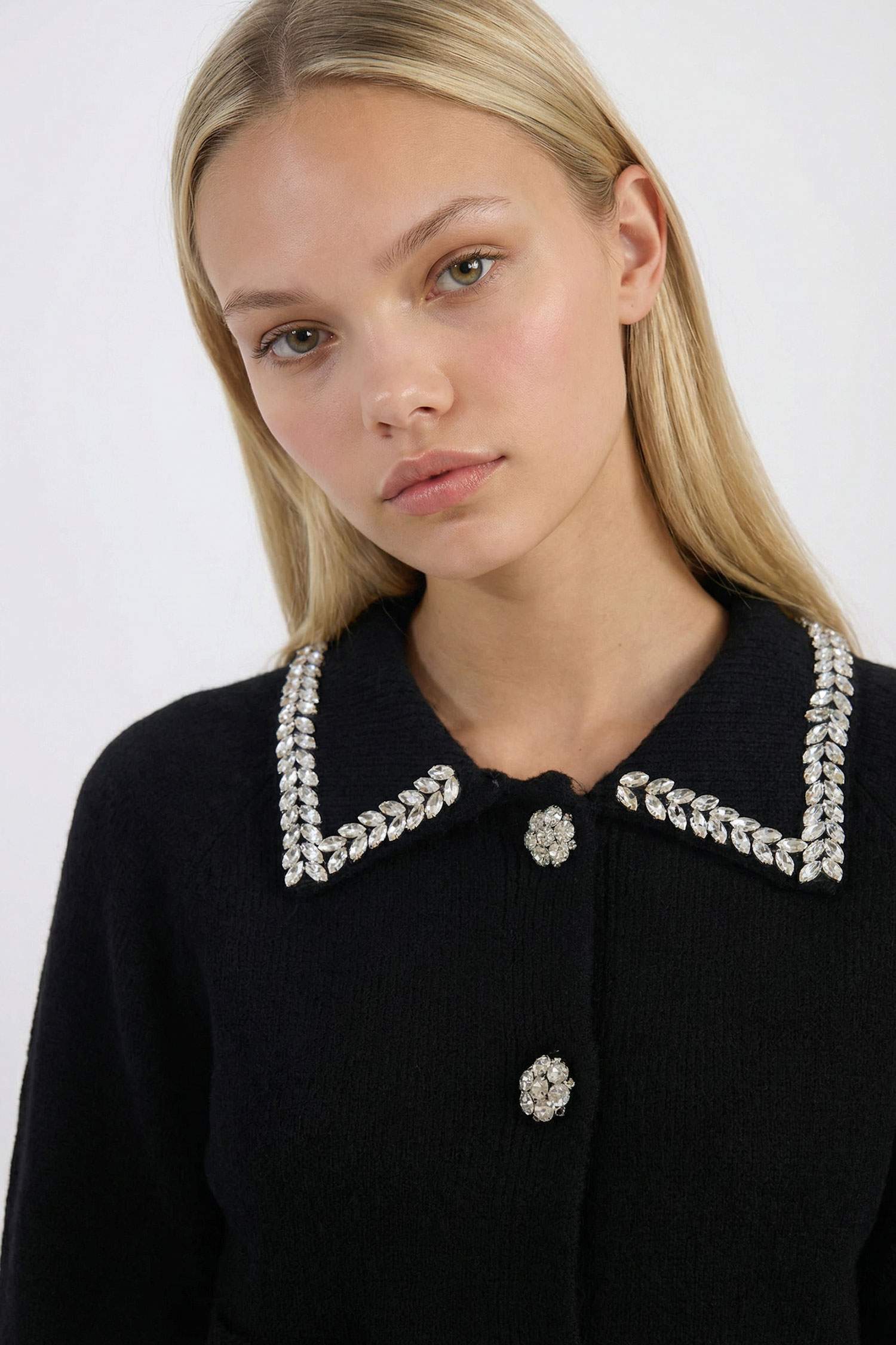 Regular Fit Gömlek Yaka Düğmeli Triko Hırka