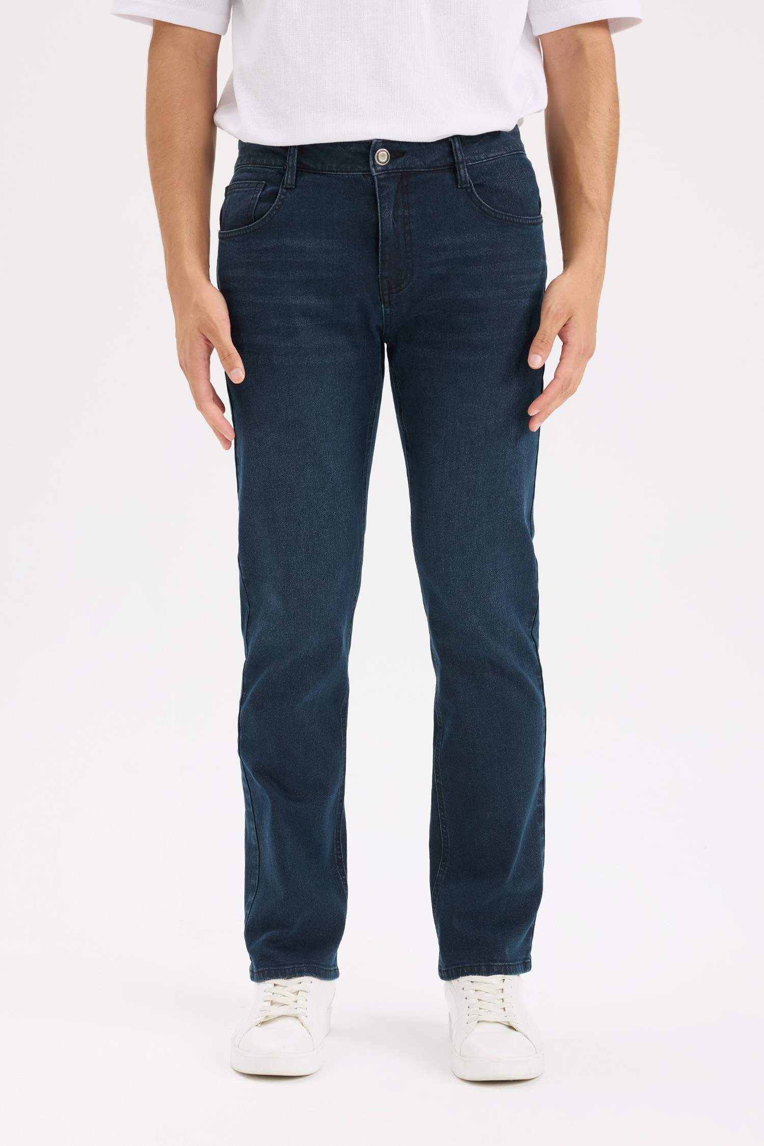 серджио - қалыпты пішім деним тұрақты етек Шалбар