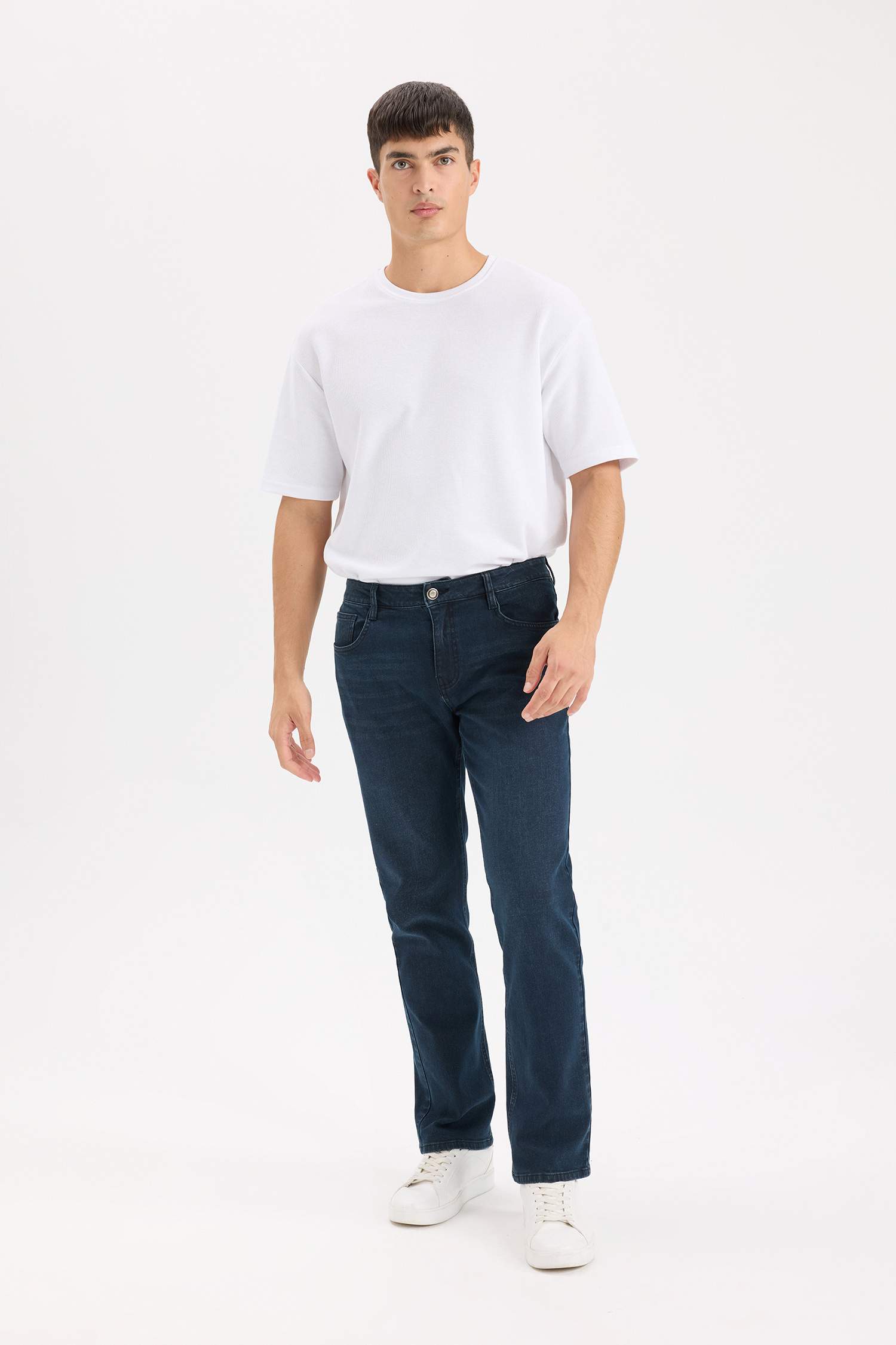 серджио - қалыпты пішім деним тұрақты етек Шалбар