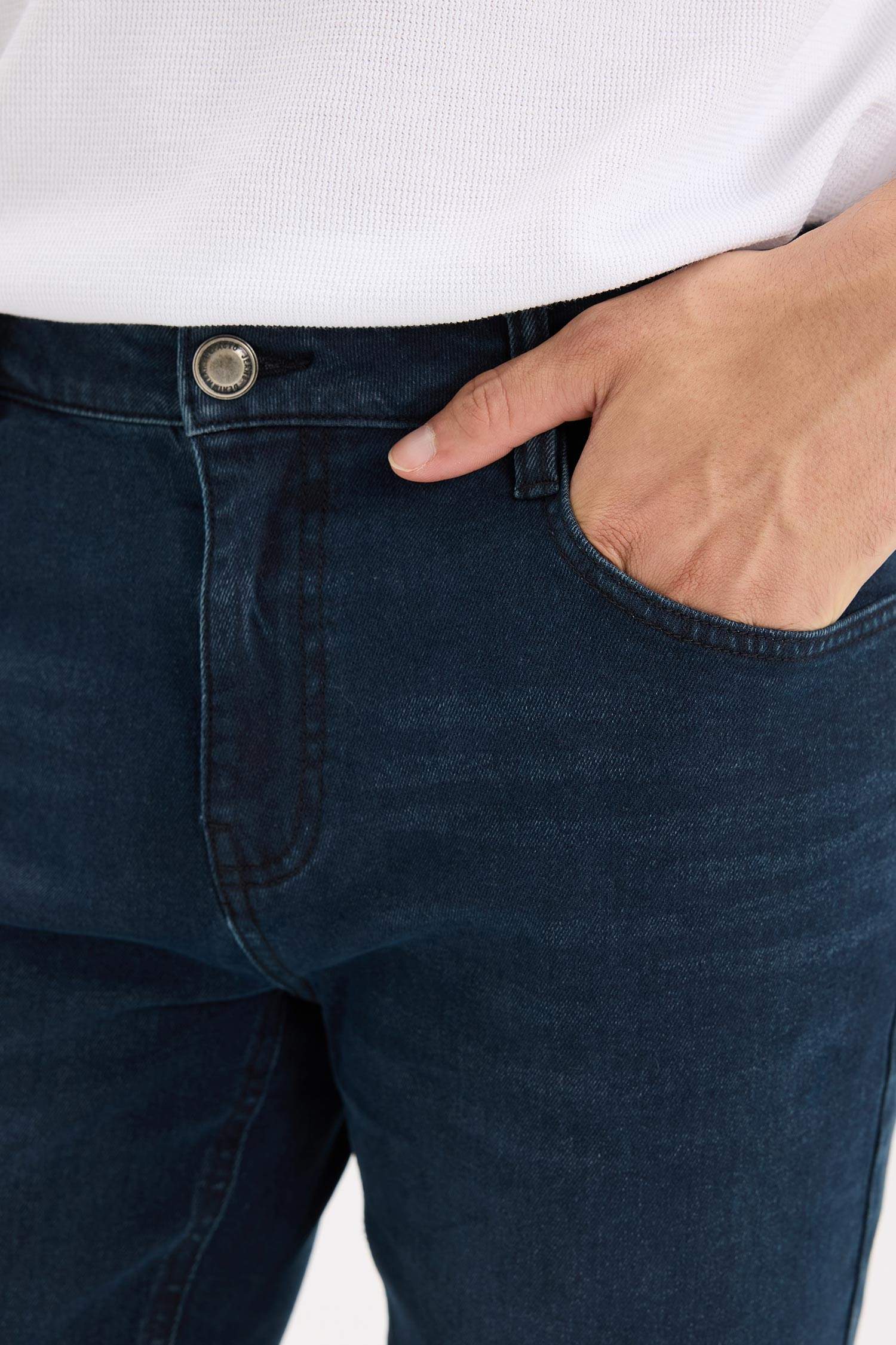 серджио - қалыпты пішім деним тұрақты етек Шалбар