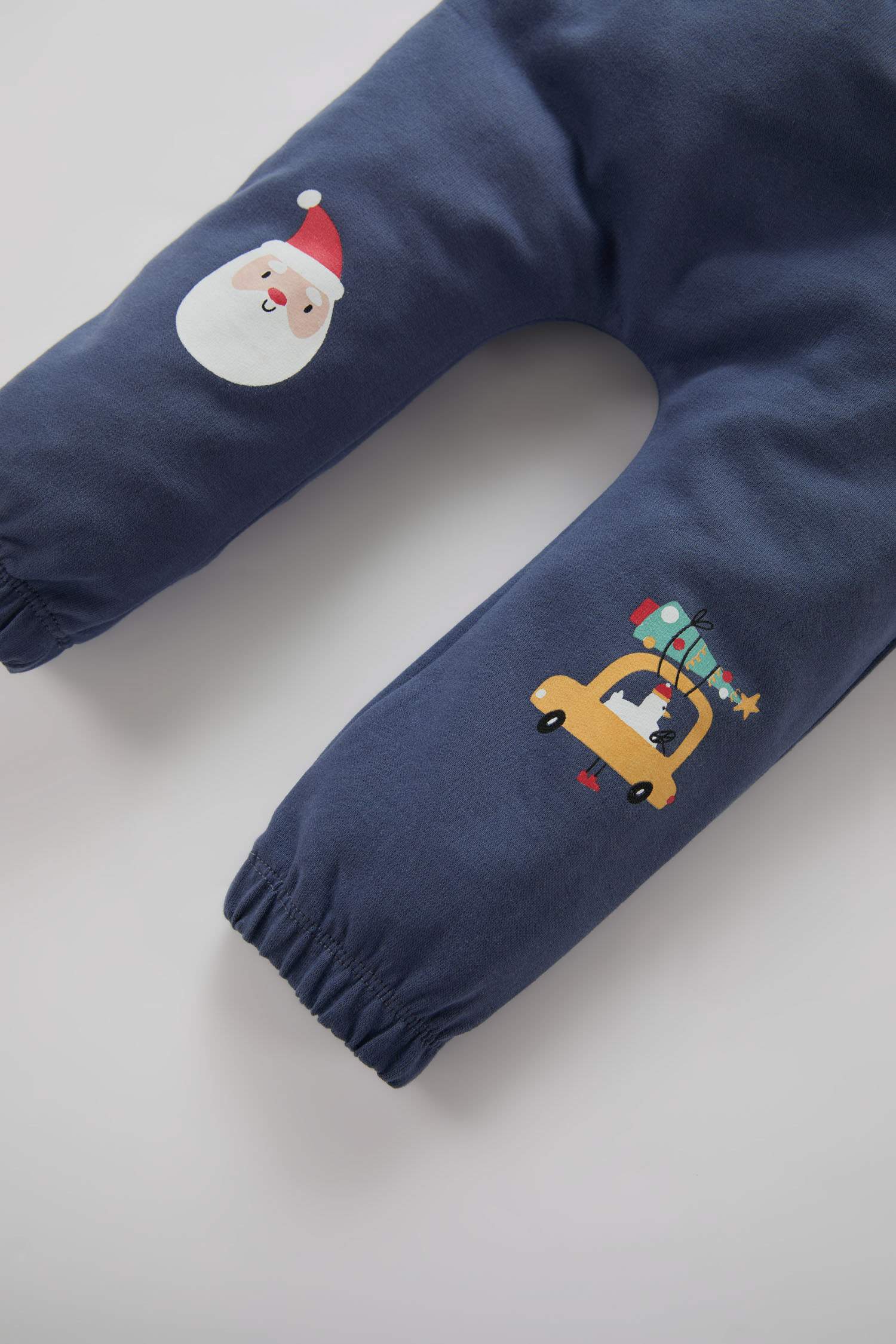 بنطلون سويت بانتس بيبي اولادي خفيف قصة عادية بطبعة كريسمس