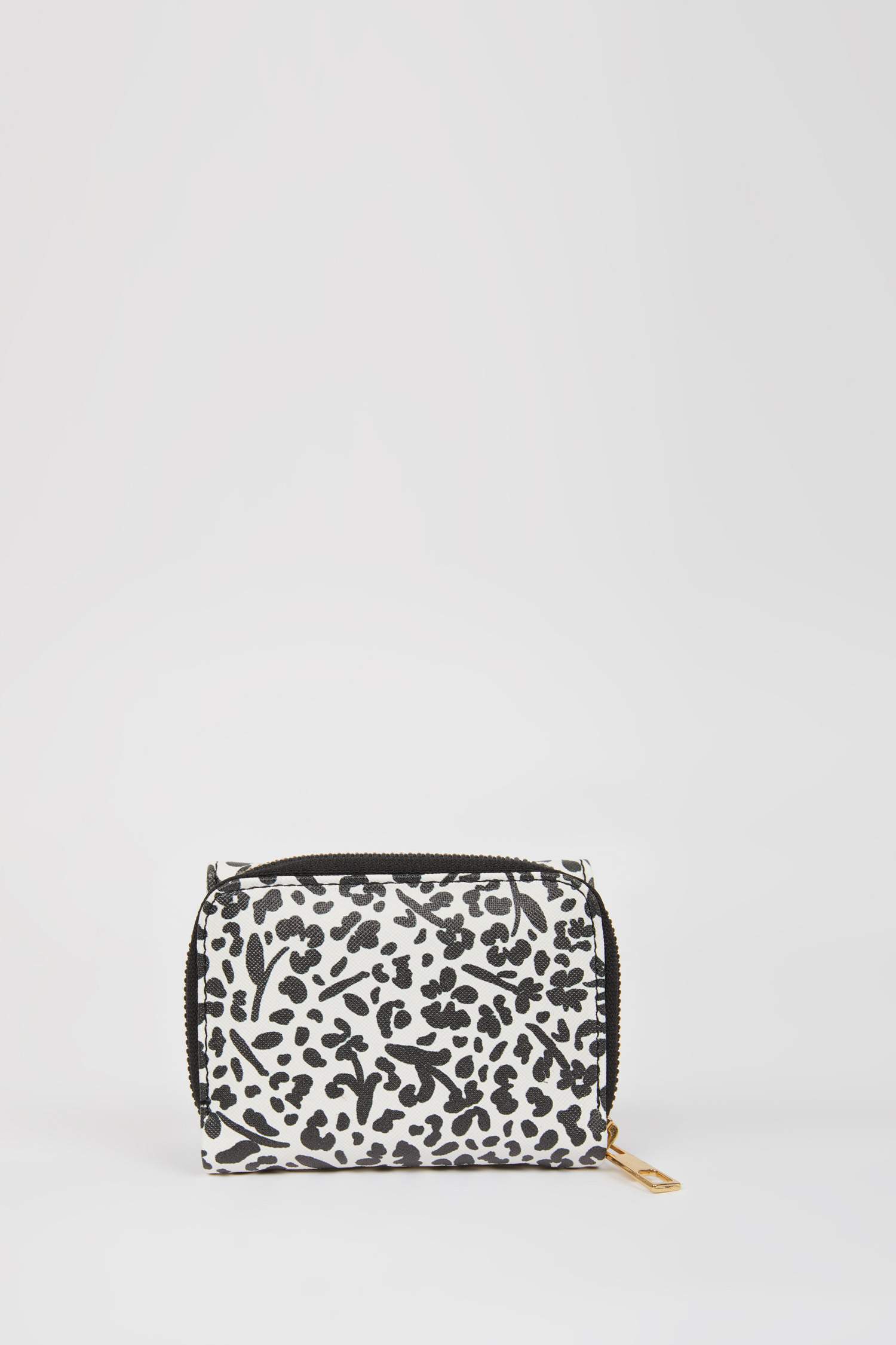 Kadın Leopar Desenli Suni Deri Cüzdan