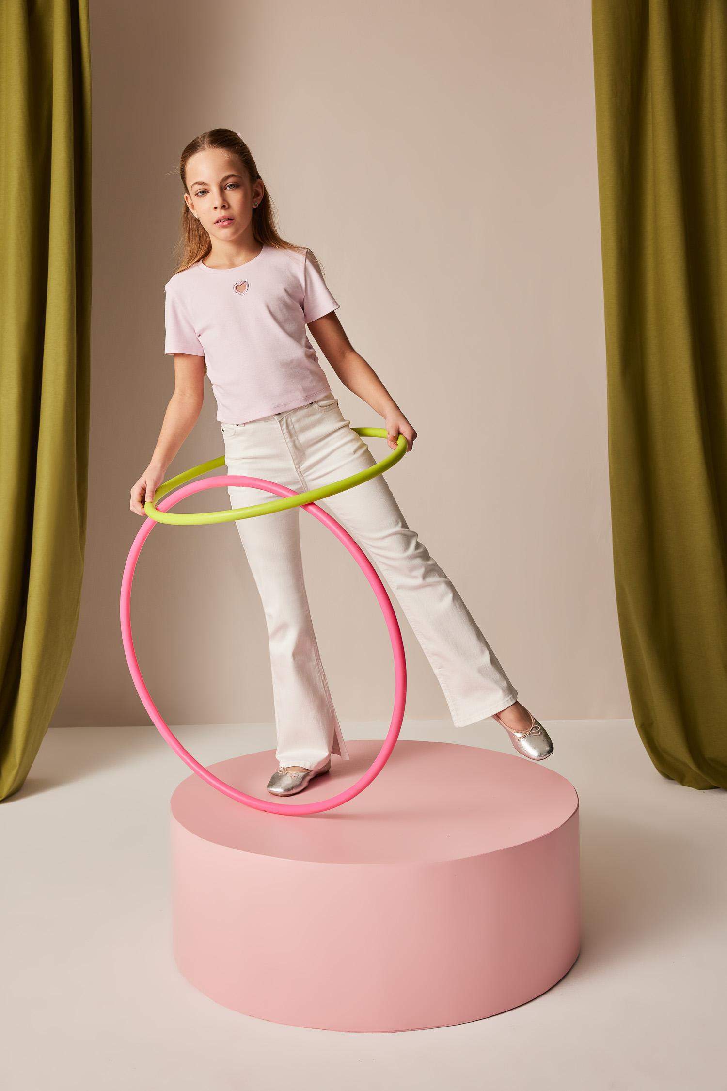 Pantalon Jean évasé pour fille