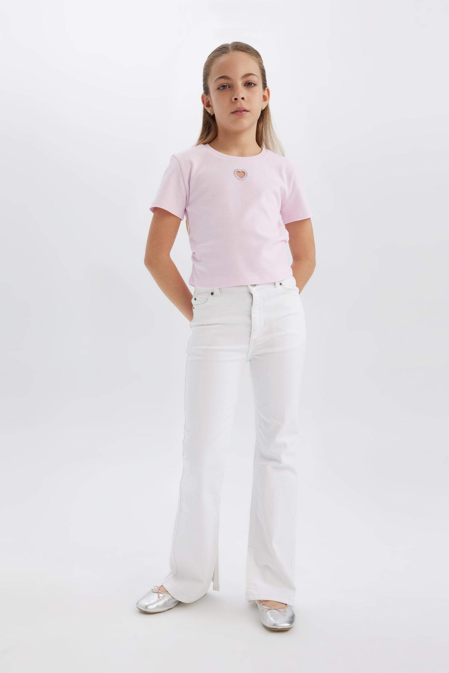 Pantalon Jean évasé pour fille