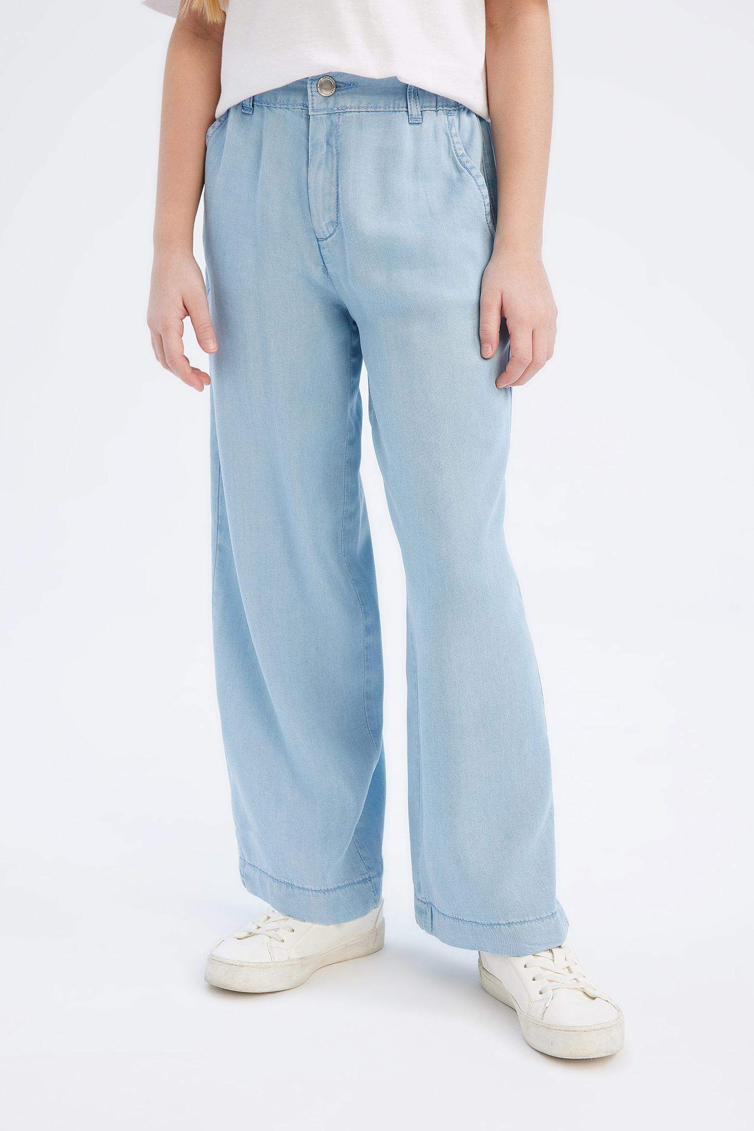 Қыздарға кең аяқ деним Шалбар