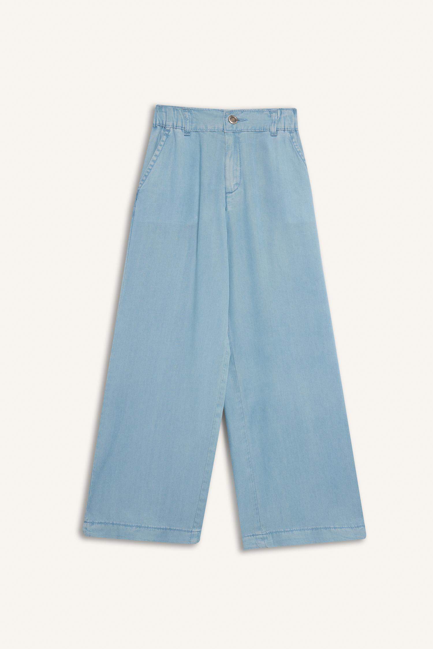 Қыздарға кең аяқ деним Шалбар