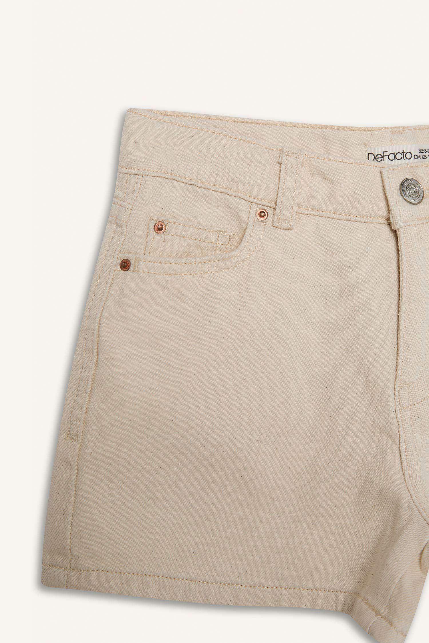 Kız Çocuk Gabardin Şort