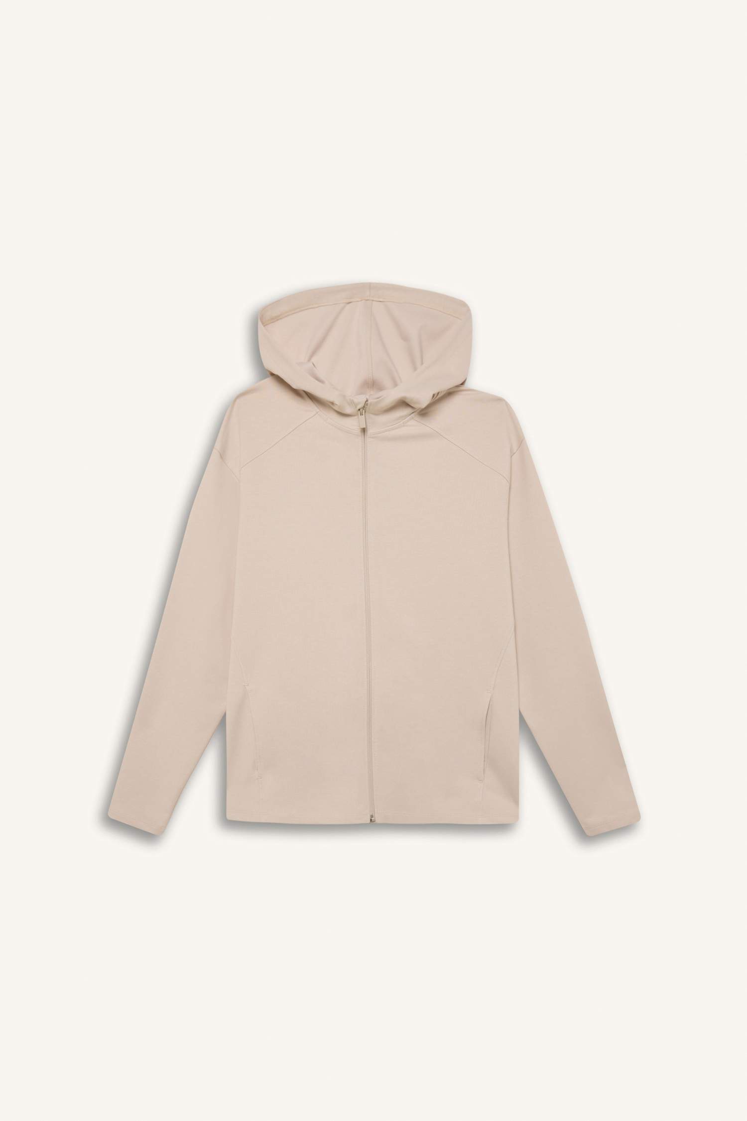 DeFactoFit Standart Fit Kapüşonlu Çift Cepli Sporcu Fermuarlı Sweatshirt