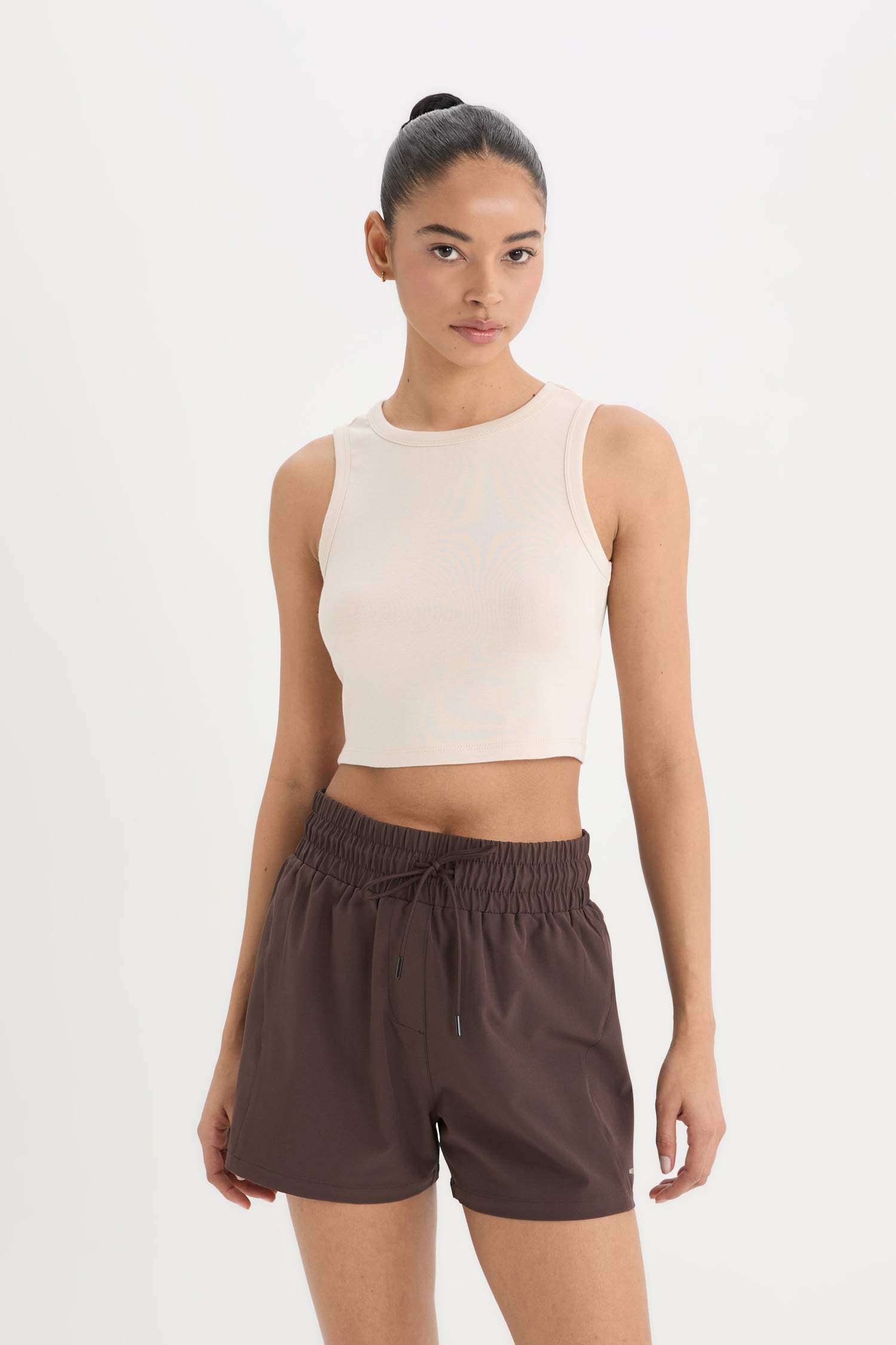 تانك توب رياضي قصة عادية برقبة مستديرة من DeFactoFit