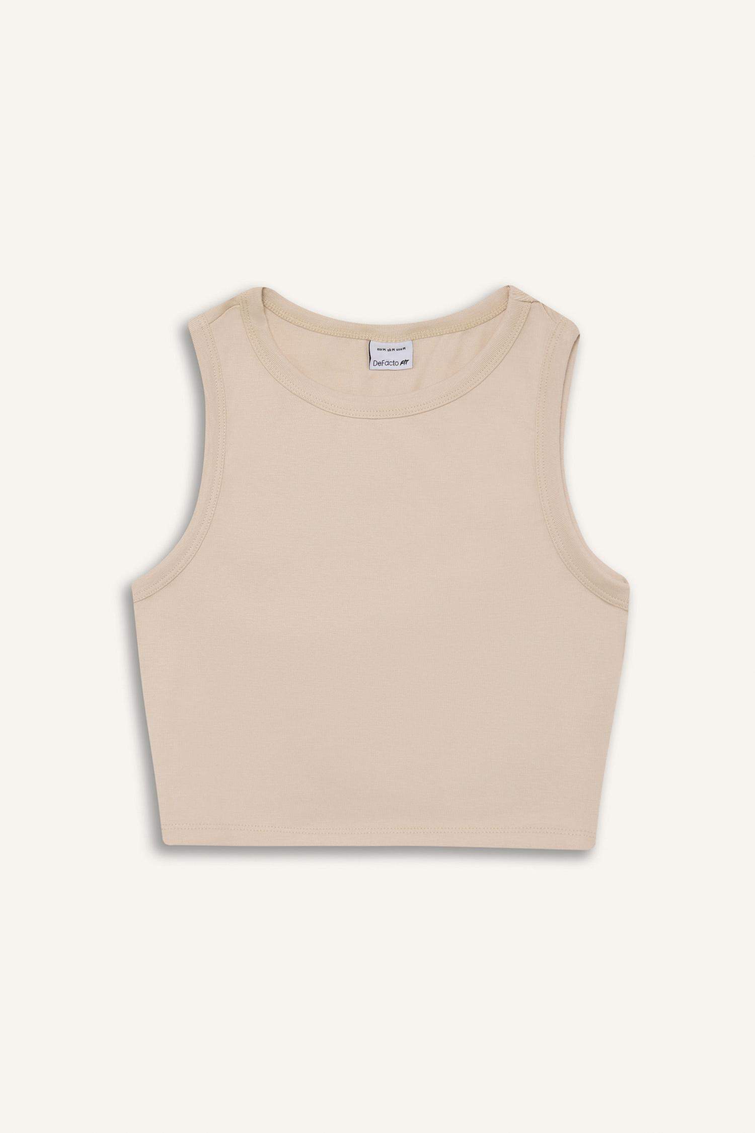 تانك توب رياضي قصة عادية برقبة مستديرة من DeFactoFit