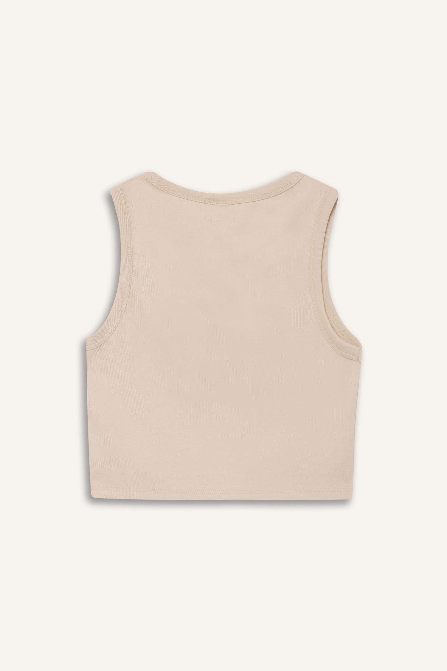 تانك توب رياضي قصة عادية برقبة مستديرة من DeFactoFit