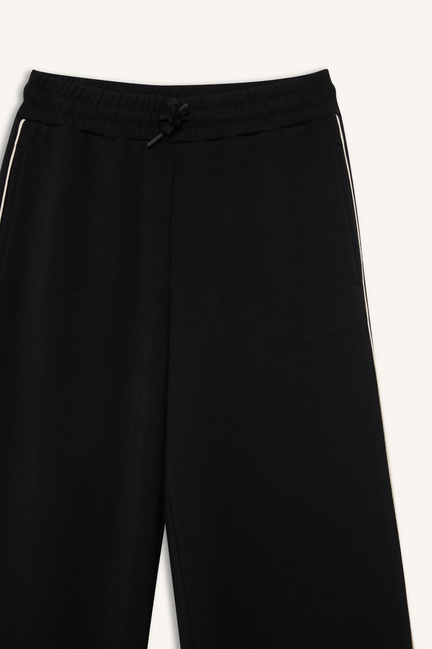 DeFacto Ultra Yumuşak Wide Leg Geniş Paça Standart Boy Modal Sporcu Pantolon görsel 6