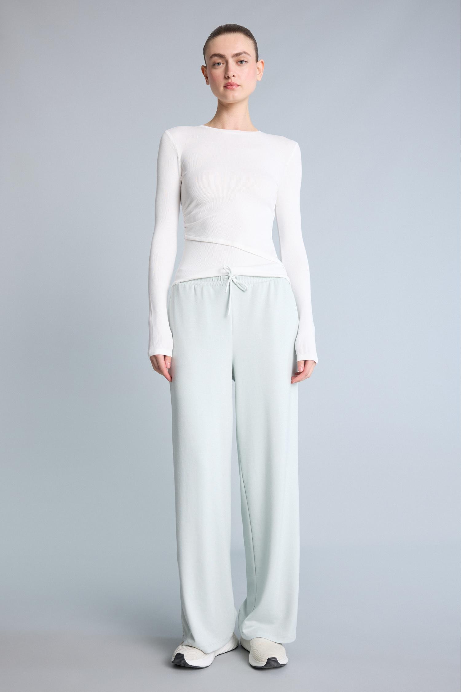 DeFacto Ultra Yumuşak Wide Leg Modal Sporcu Pantolon görsel 2