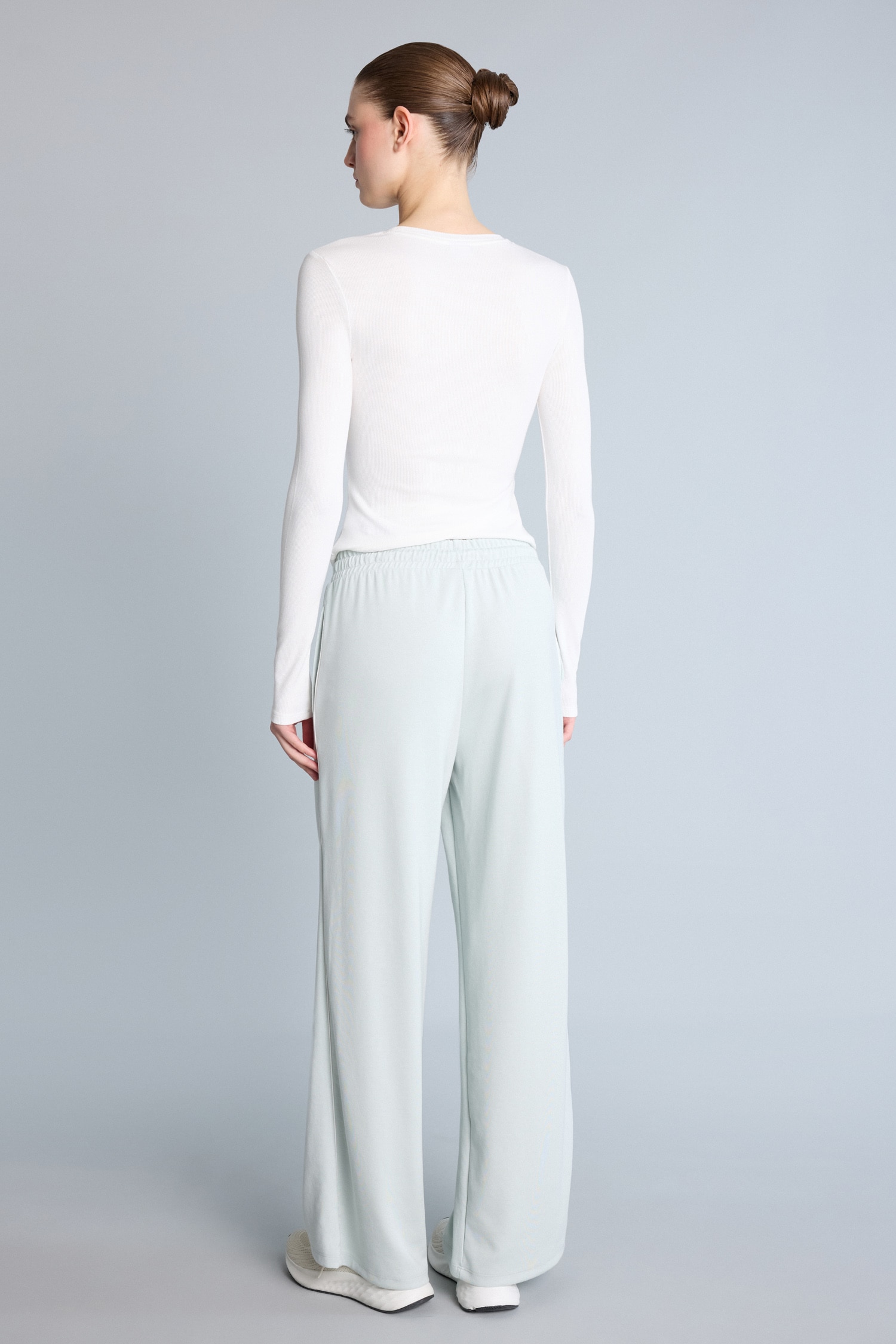 DeFacto Ultra Yumuşak Wide Leg Modal Sporcu Pantolon görsel 5