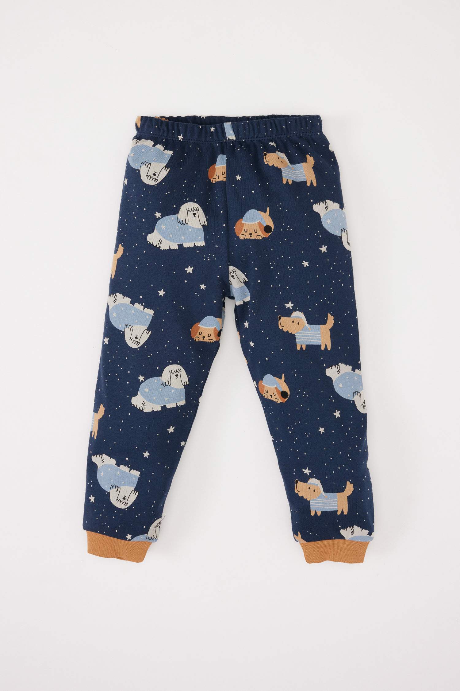 Erkek Bebek Pijama Takımı Desenli Uzun Kollu Üst Beli Lastikli Uzun Alt