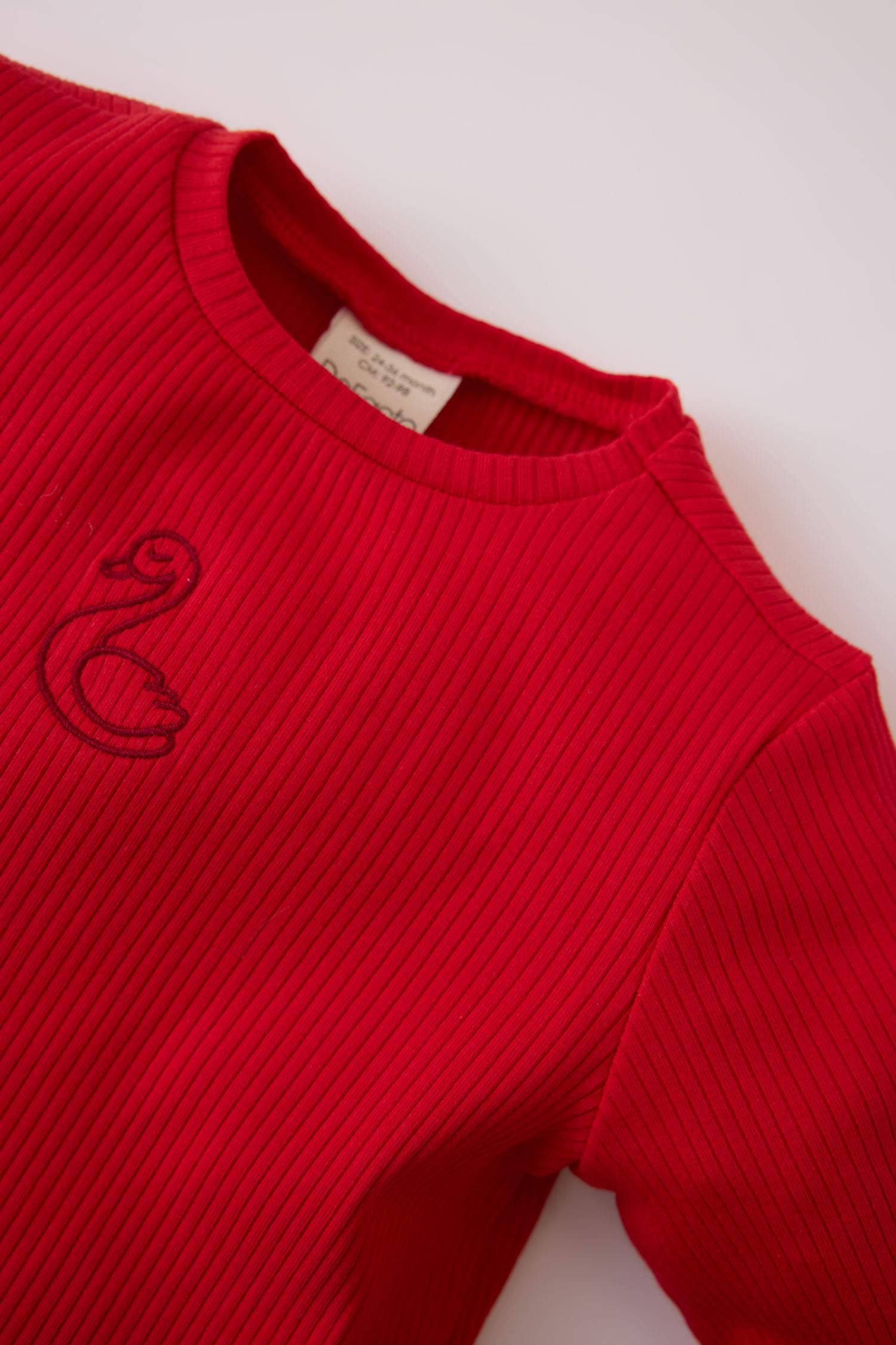 Ensemble Pyjama en maille côtelée pour bébé fille